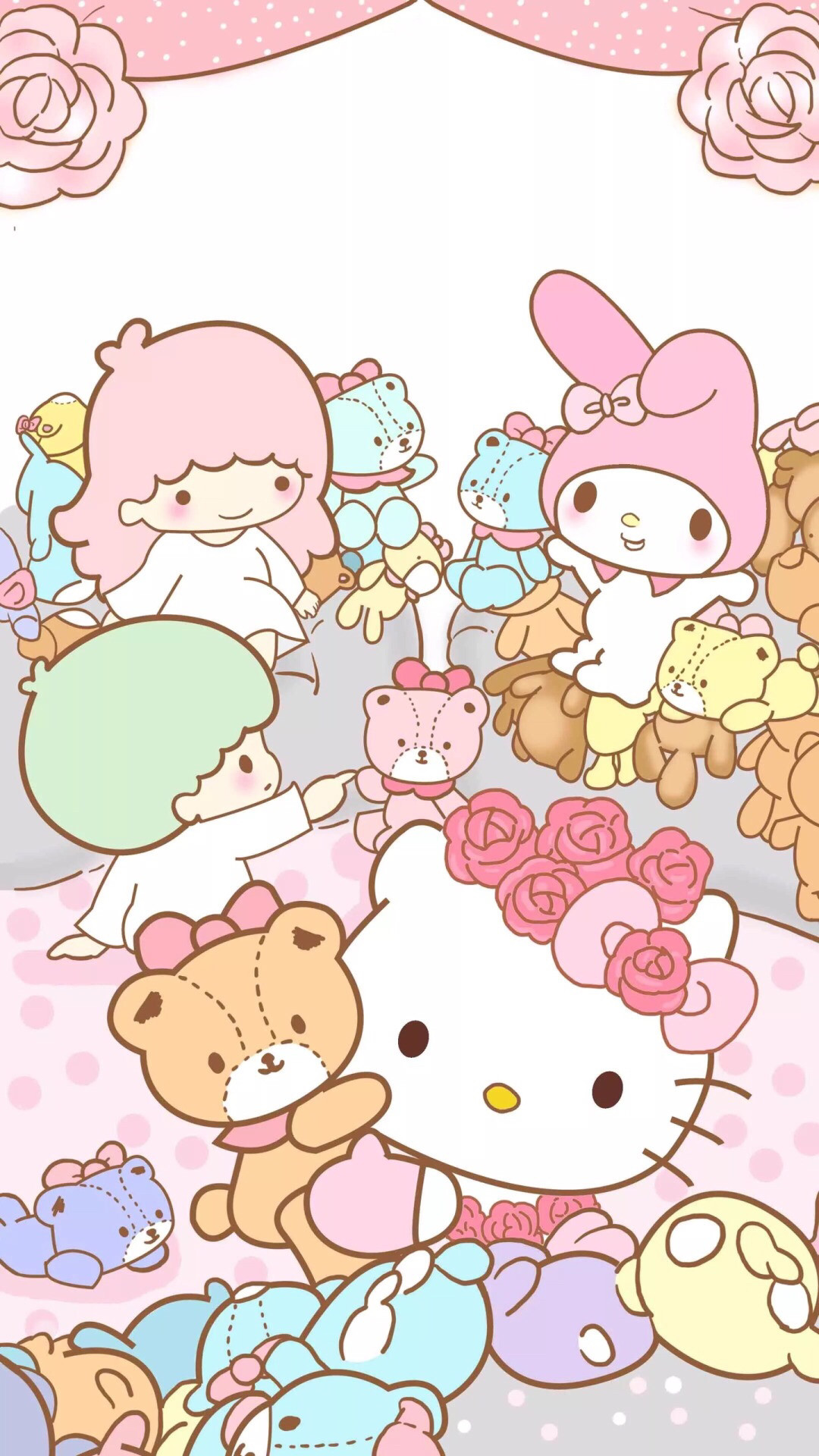 1080x1920 Hello Kitty & My Melody & Kiki ...