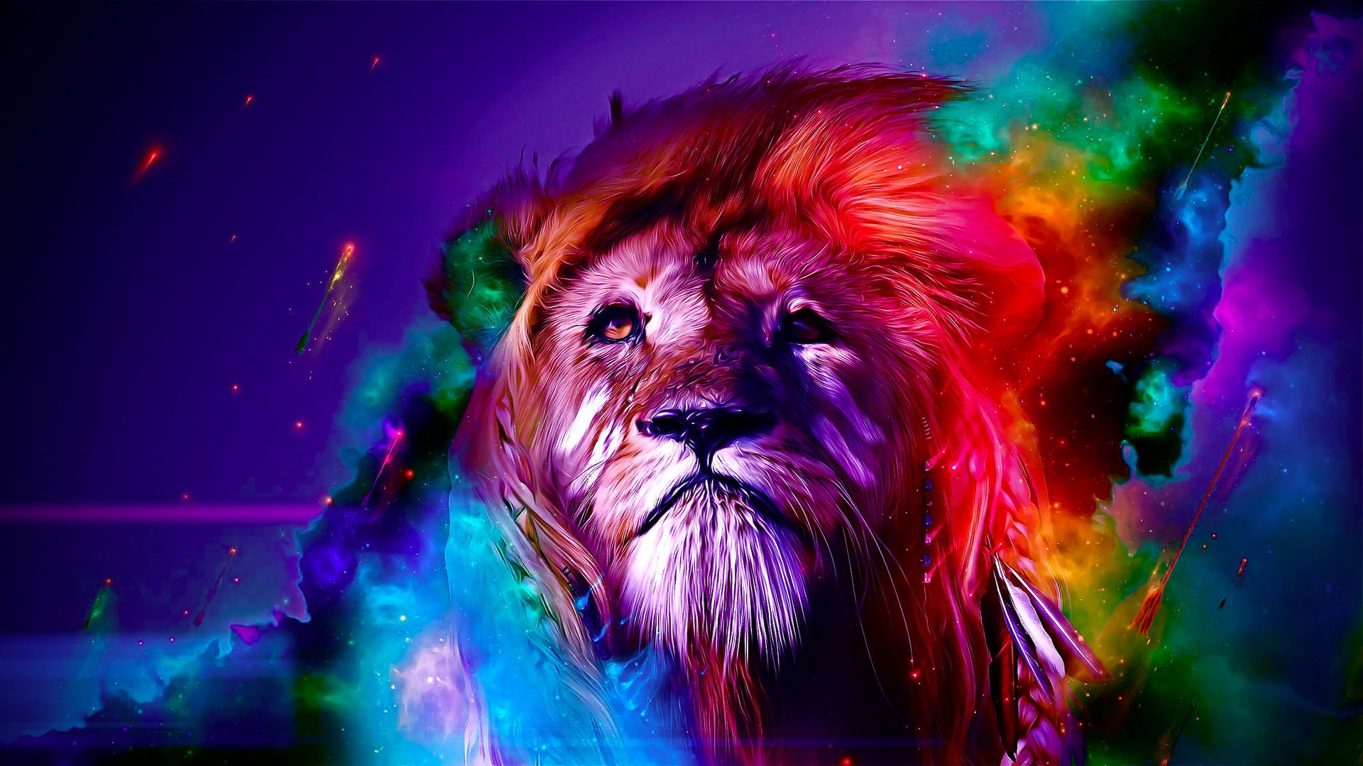 1920x1080 hd pics photos beautiful attractive lion colorful animals abstract hd  quality desktop background wallpaper