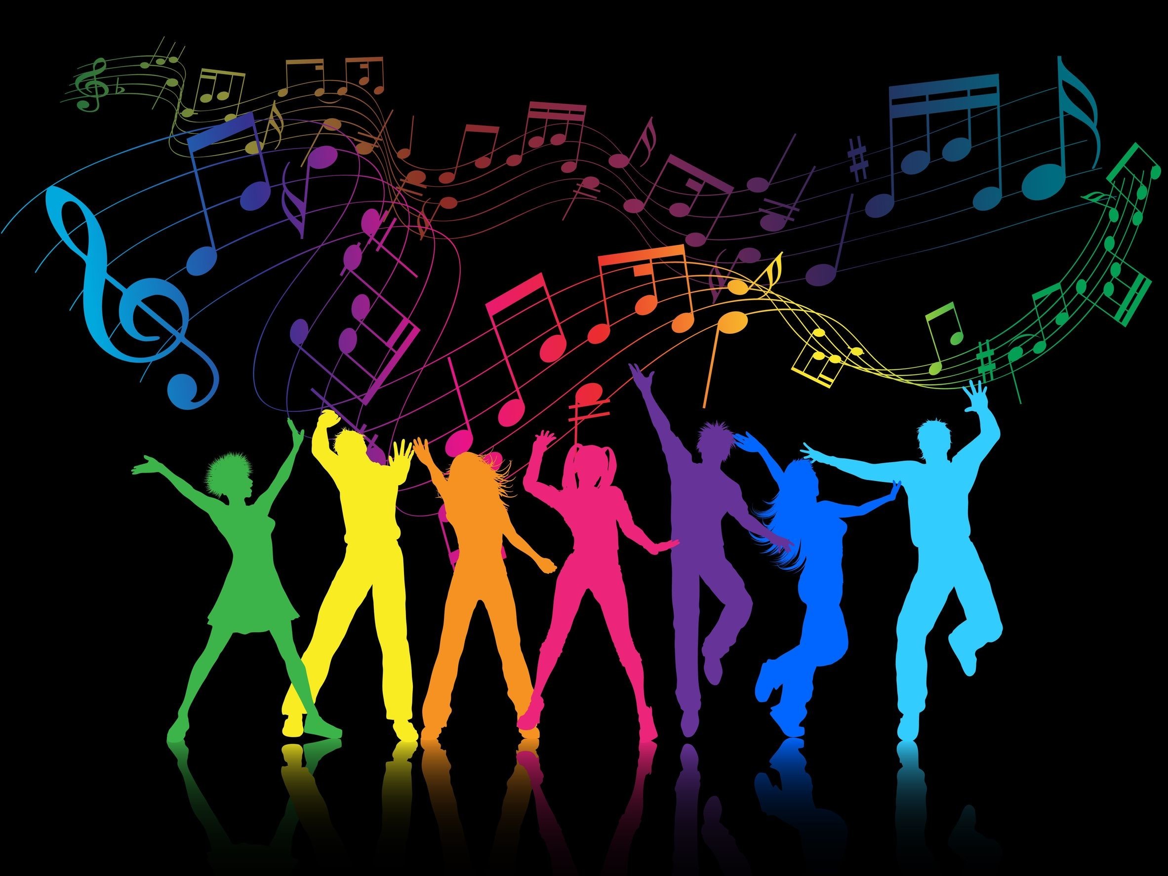 2365x1774  Colorful musical notes [2] wallpaper - Music wallpapers - #21846