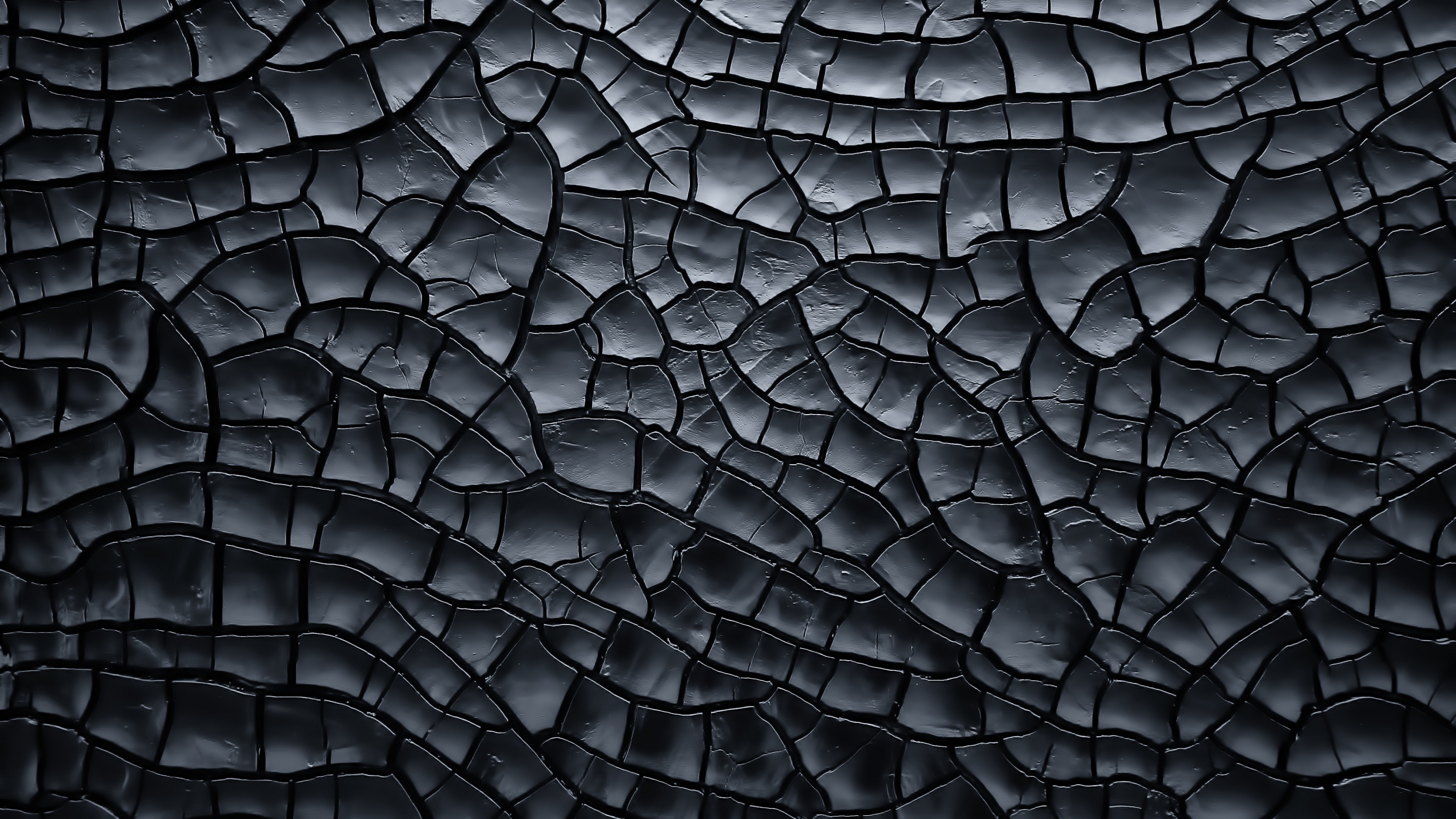 3840x2160  Wallpaper texture, crack, black