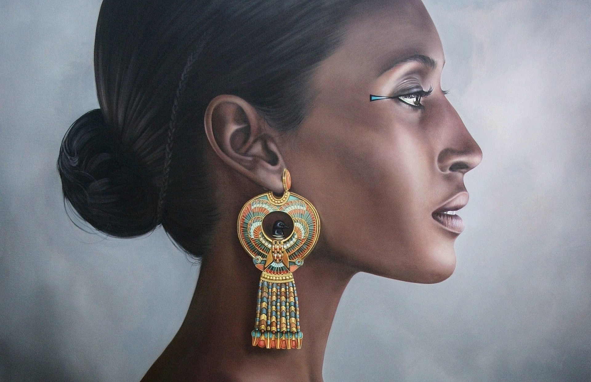 1920x1242 hatshepsut hatshepsut a woman earrings egypt portrait pharaoh
