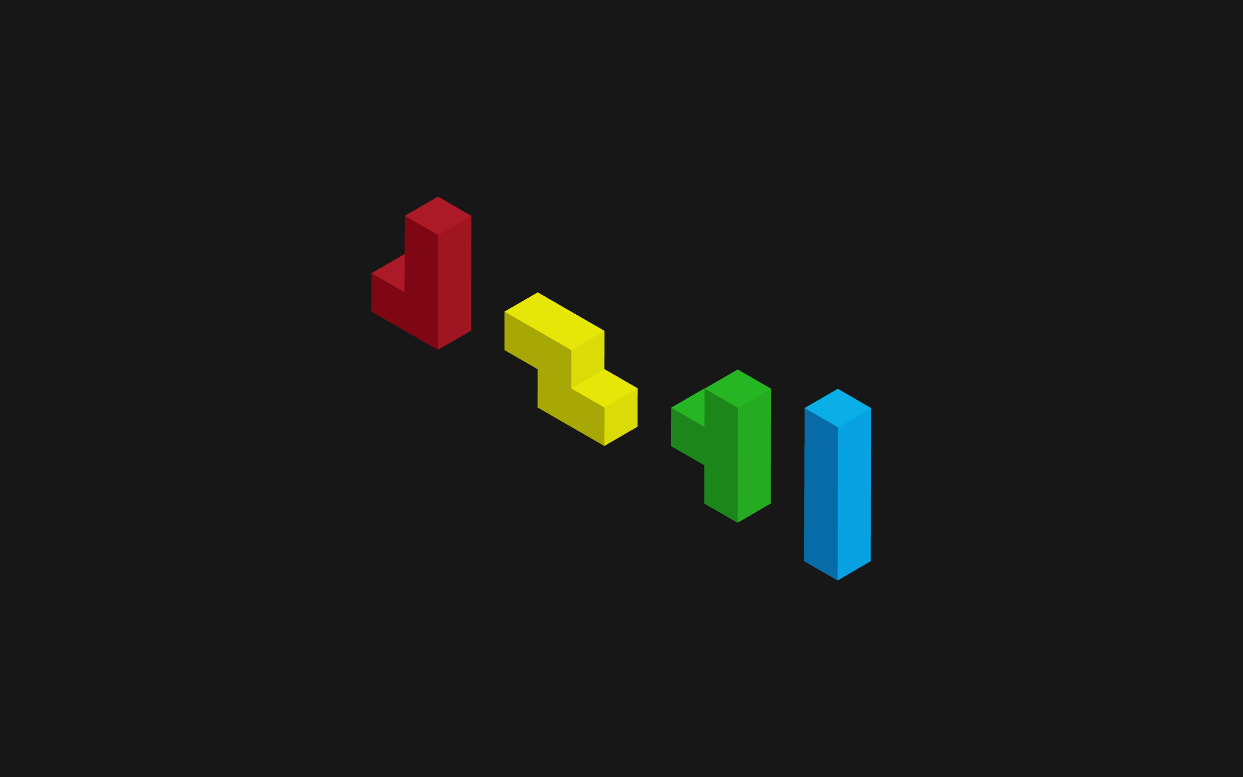 2560x1600 Minimalism Tetris