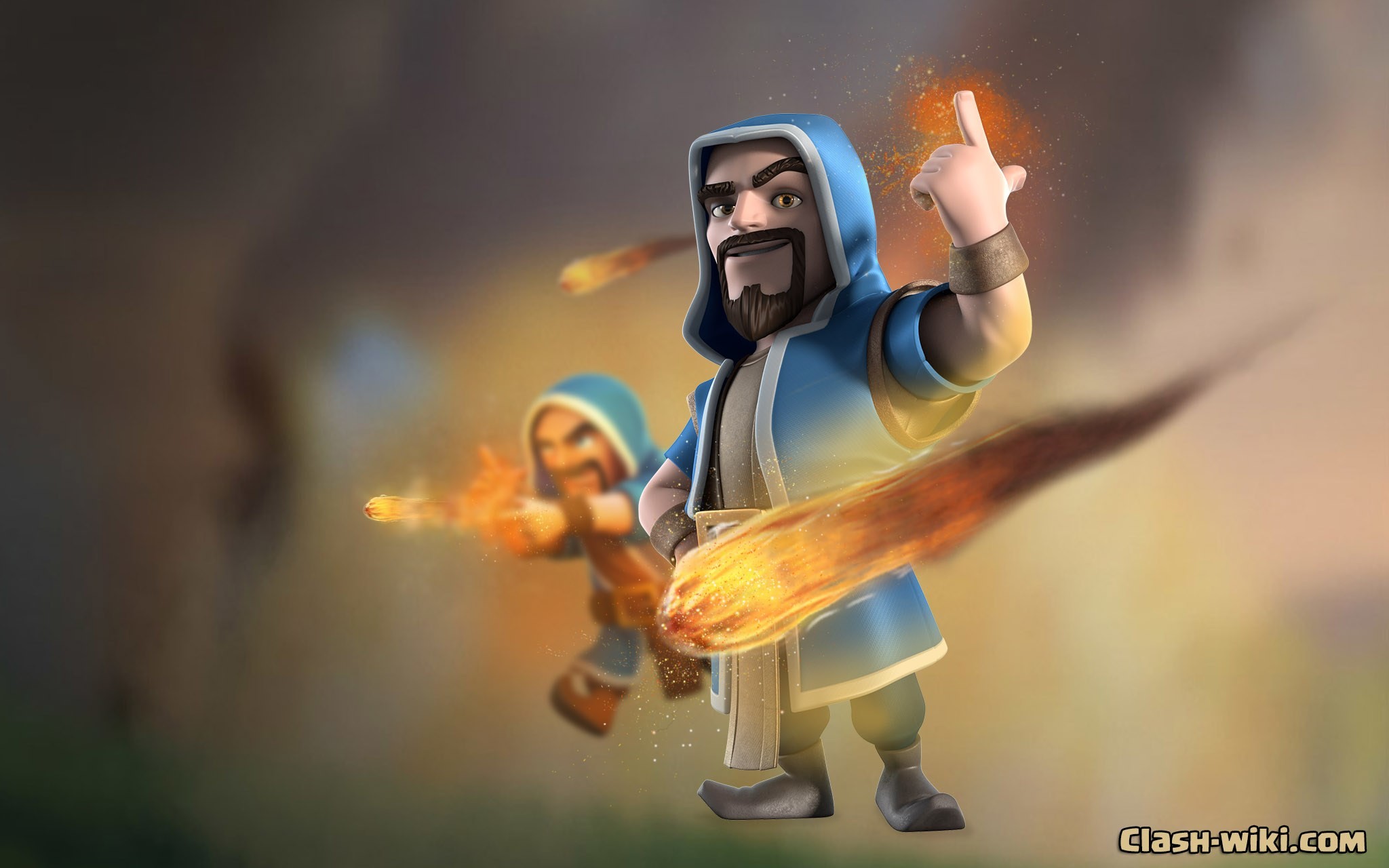 2048x1280 clash of clans wizard wallpaper