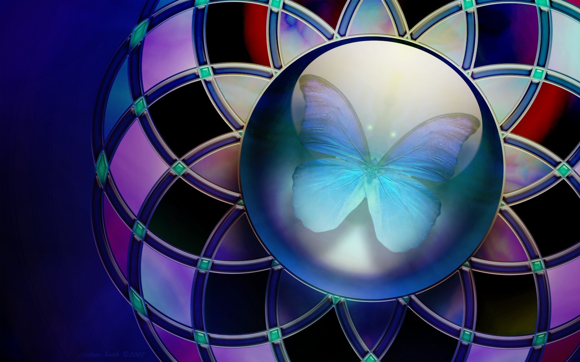 1920x1200 Butterfly Colours Wallpaper Abstract 3D