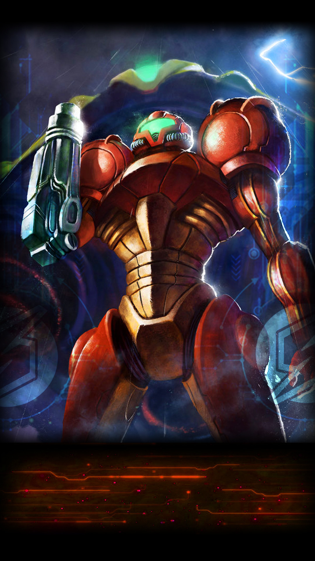 1080x1920  Metroid mobile phone wallpaper I did with some photoshop.