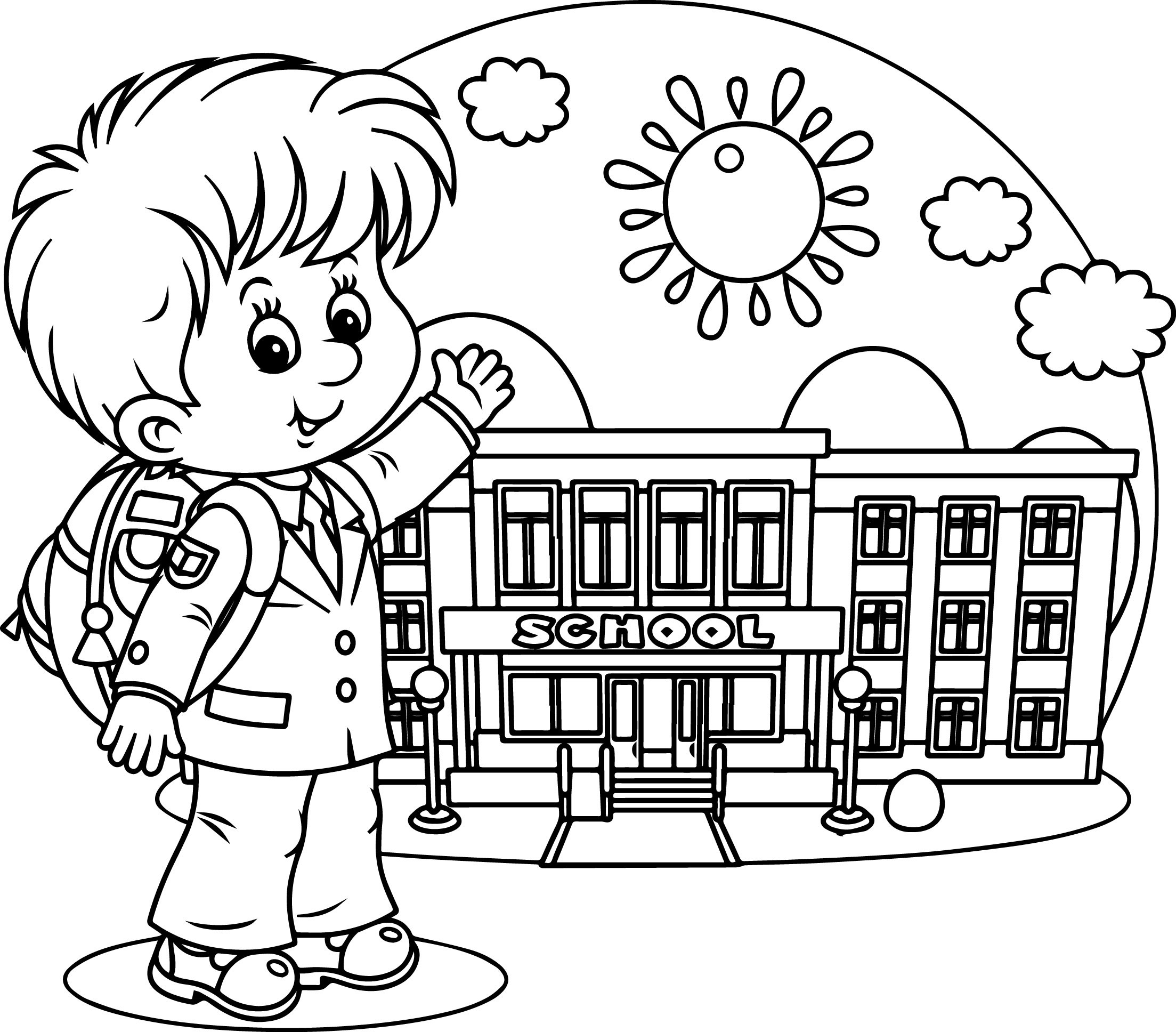 2207x1936 School Days Coloring Pages | Best Coloring Pages For Kids Wallpaper