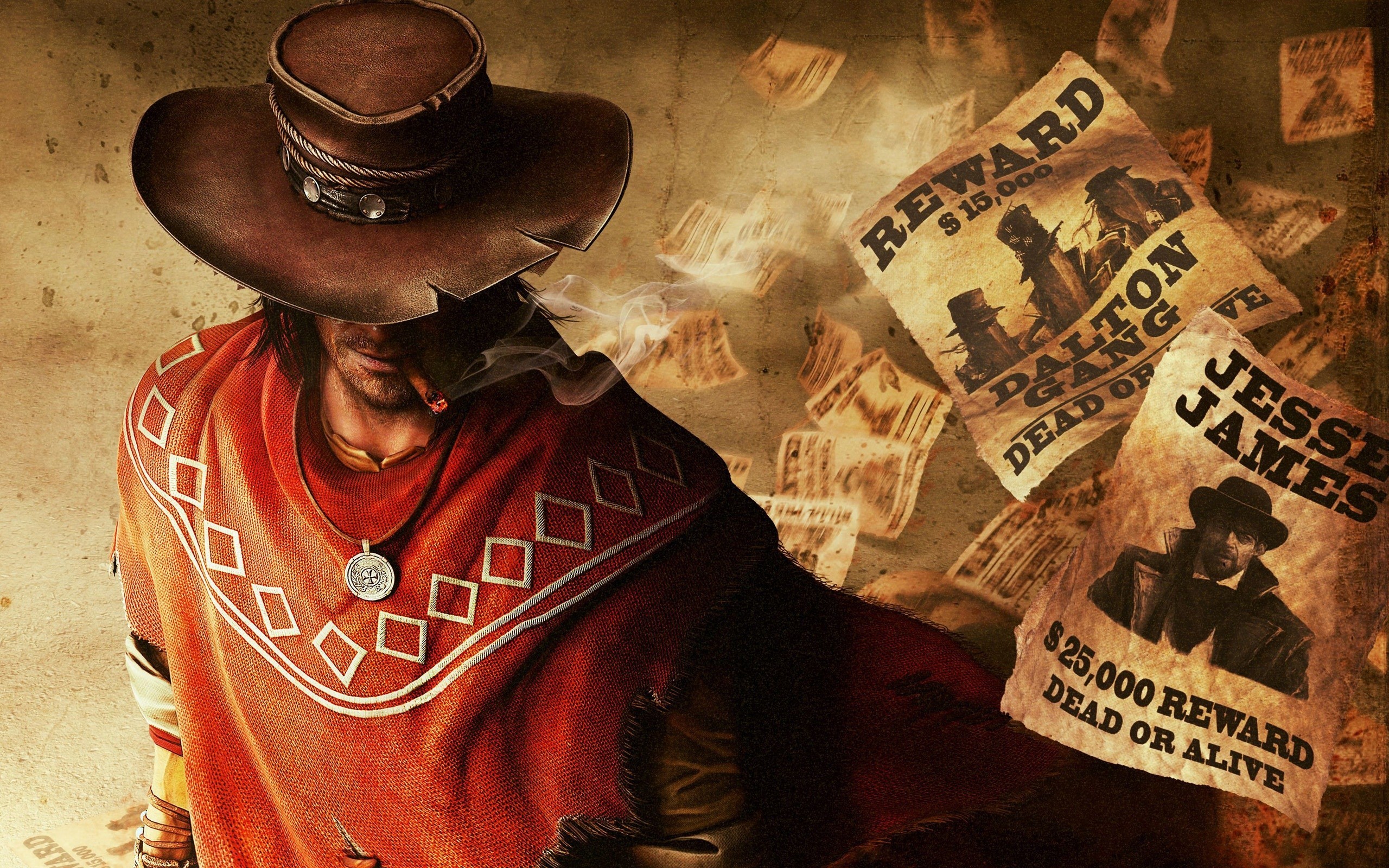 2560x1600 Call of Juarez Gunslinger Cowboy Wanted Game