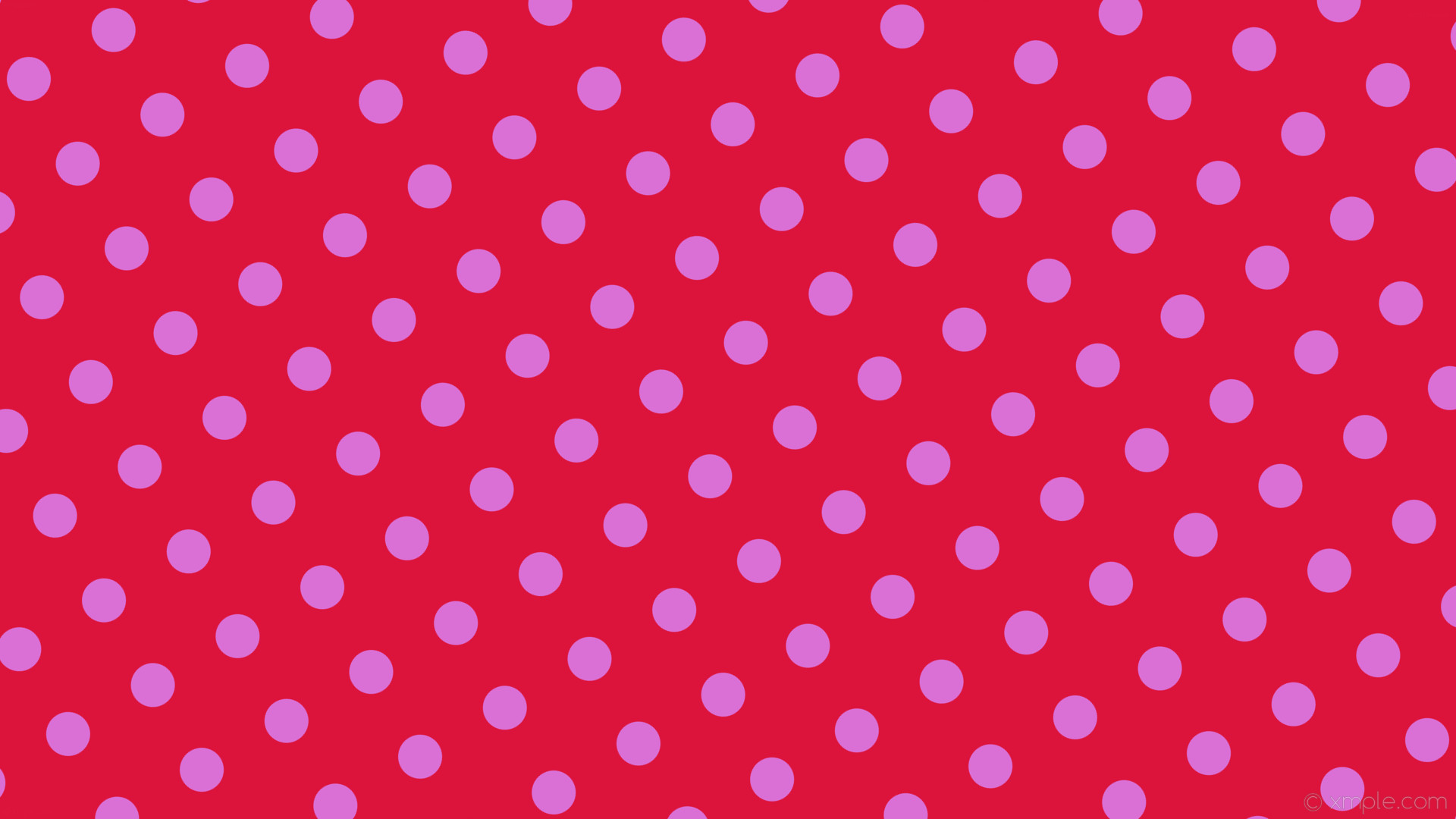 1920x1080 wallpaper red polka dots spots purple crimson orchid #dc143c #da70d6 30Â°  58px 129px