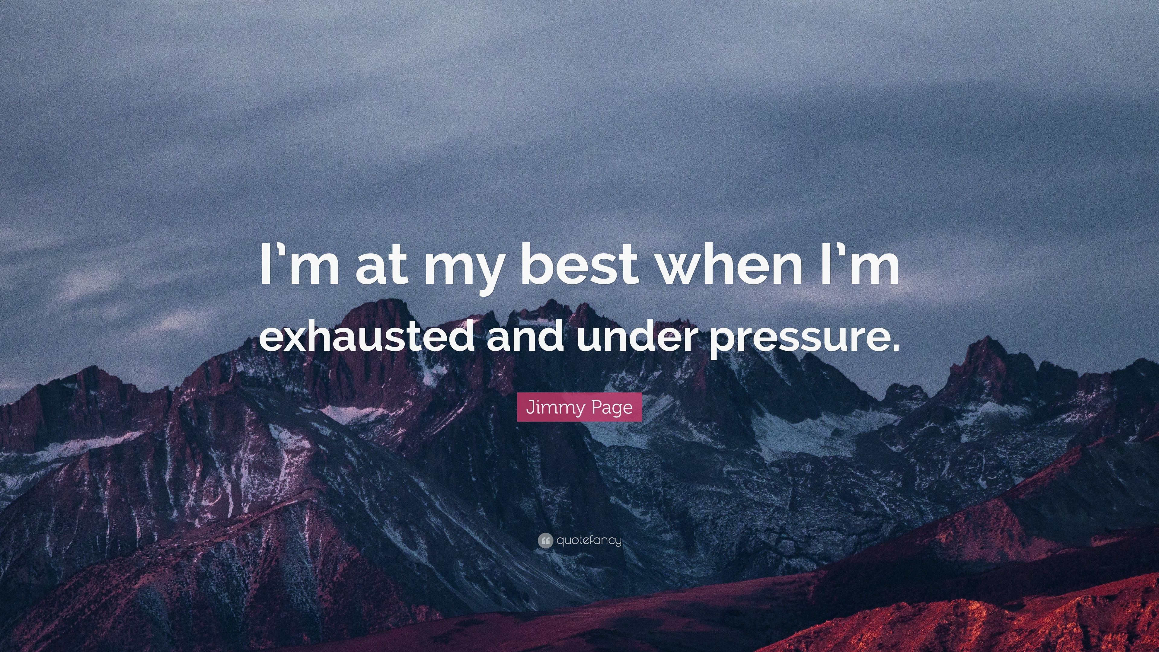 3840x2160 Jimmy Page Quote: “I'm at my best when I'm exhausted