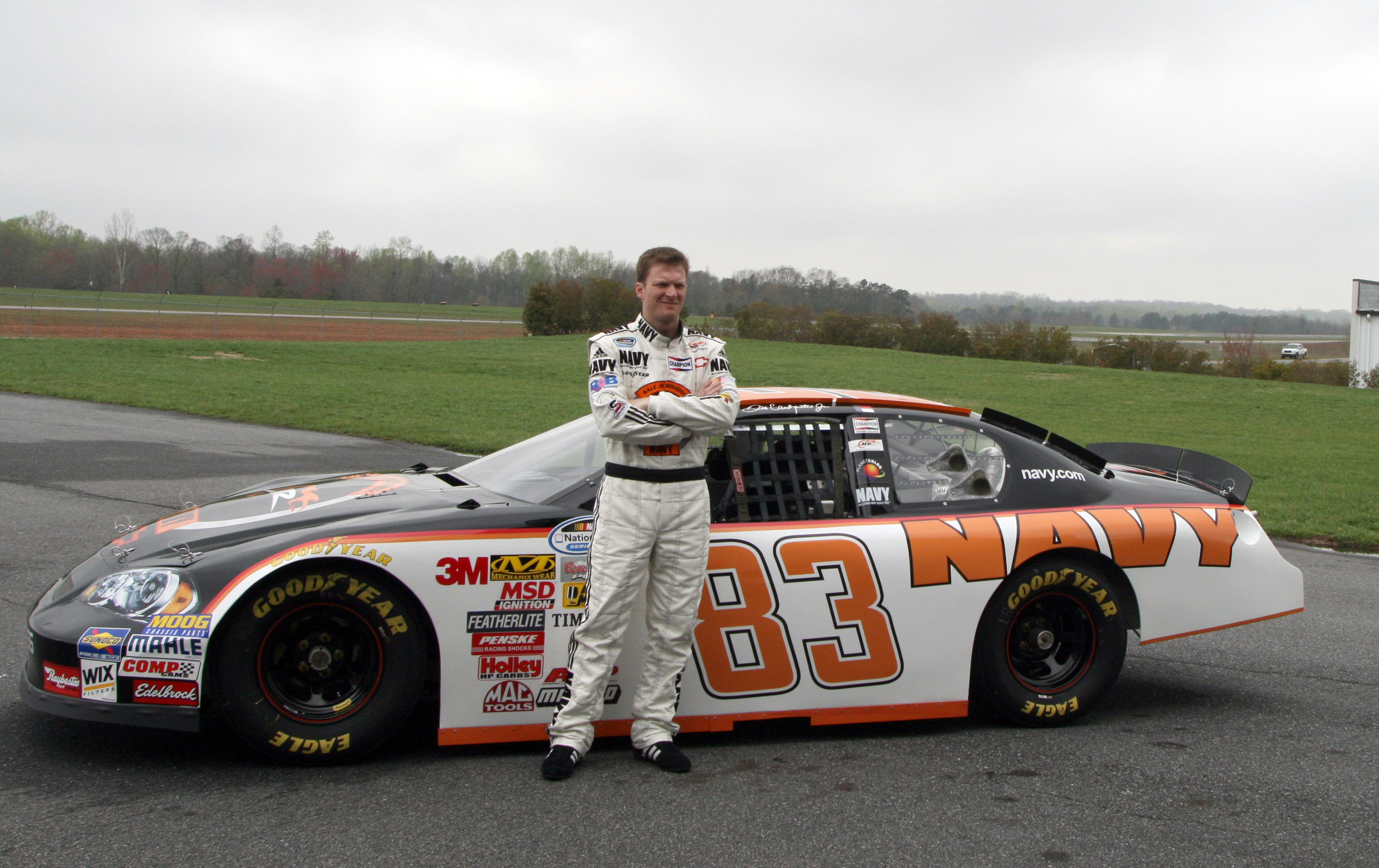 2868x1806 File:Dale Earnhardt Jr with Nationwide Series No 83 car.jpg