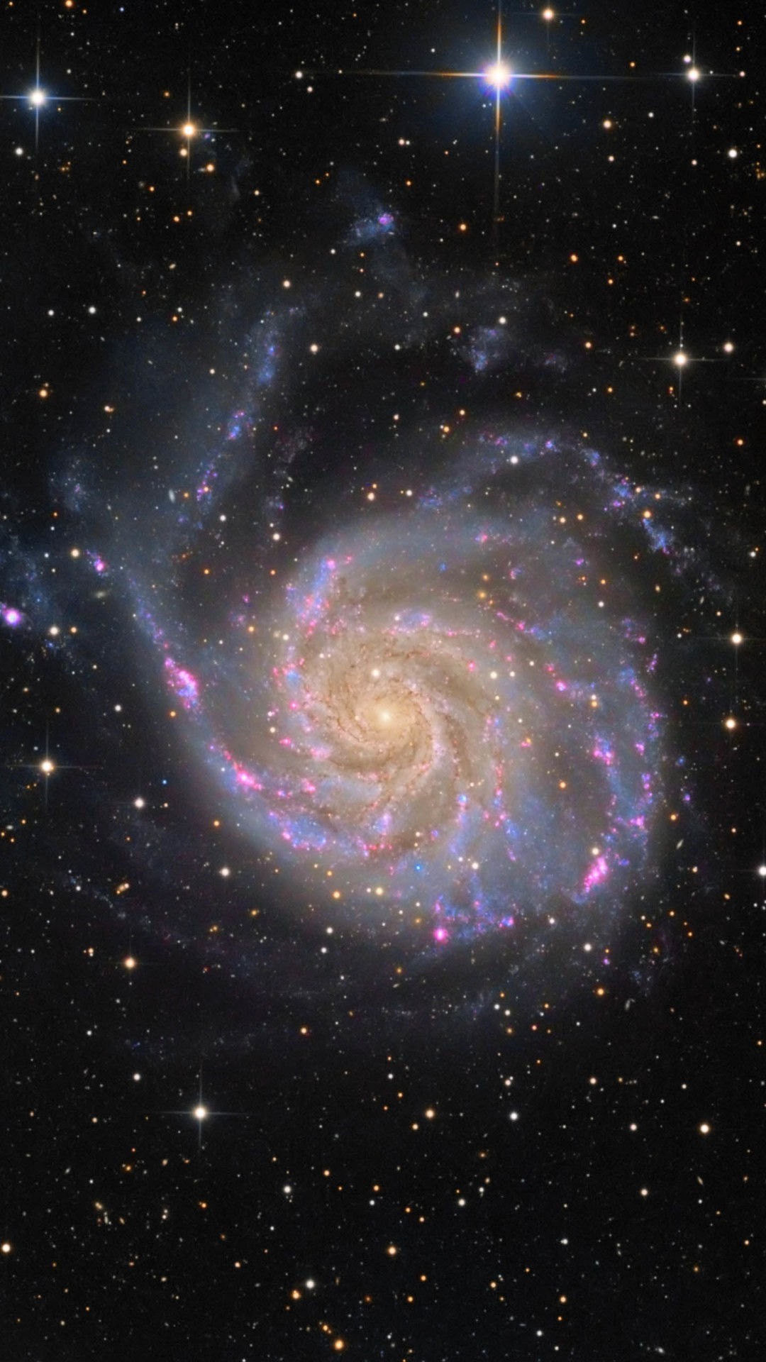 1080x1920 Dark Shiny Space Beautiful Nebula Circle #iPhone #6 #plus #wallpaper