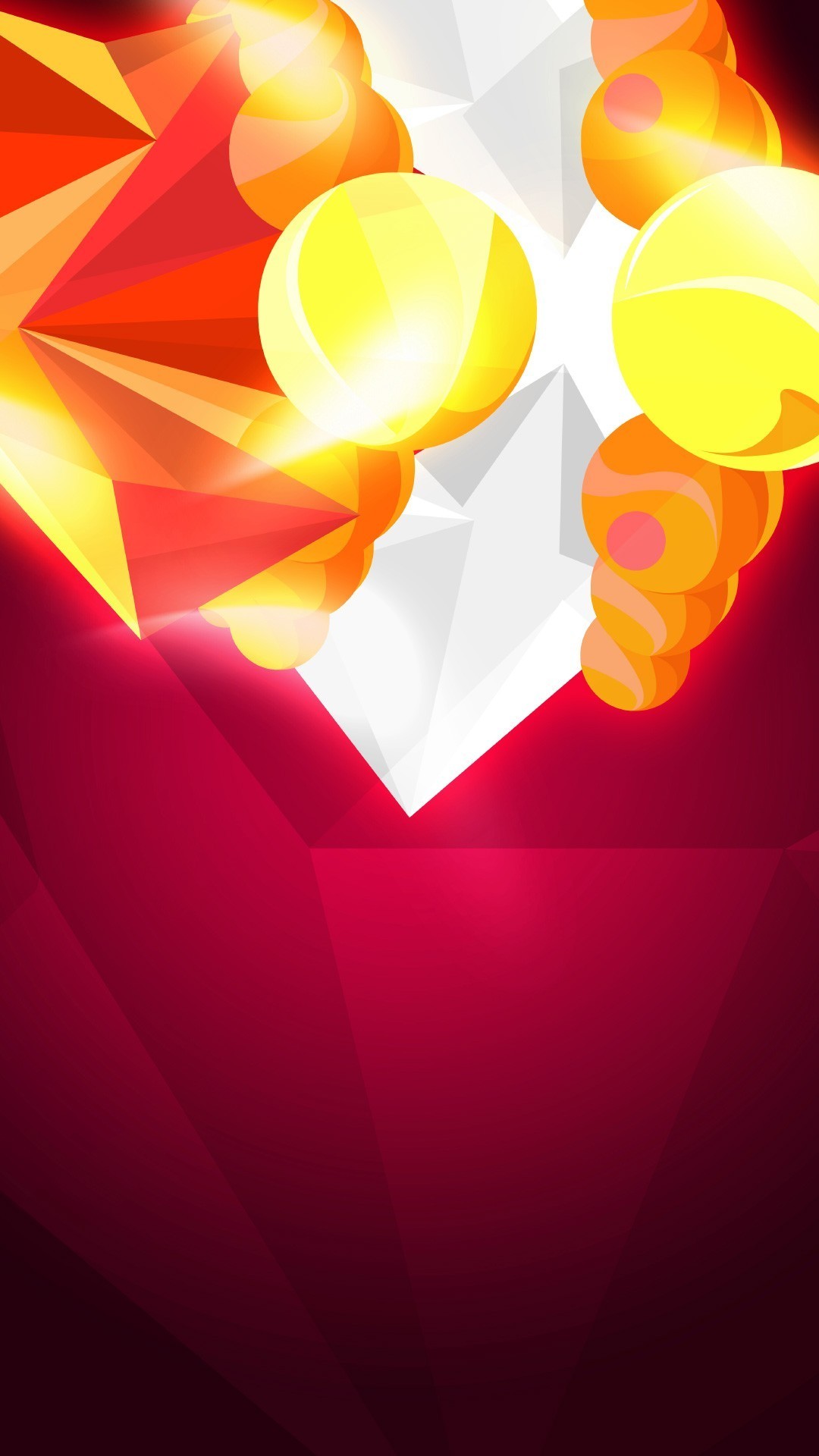1080x1920 Abstract Orange Crystals Android Wallpaper ...
