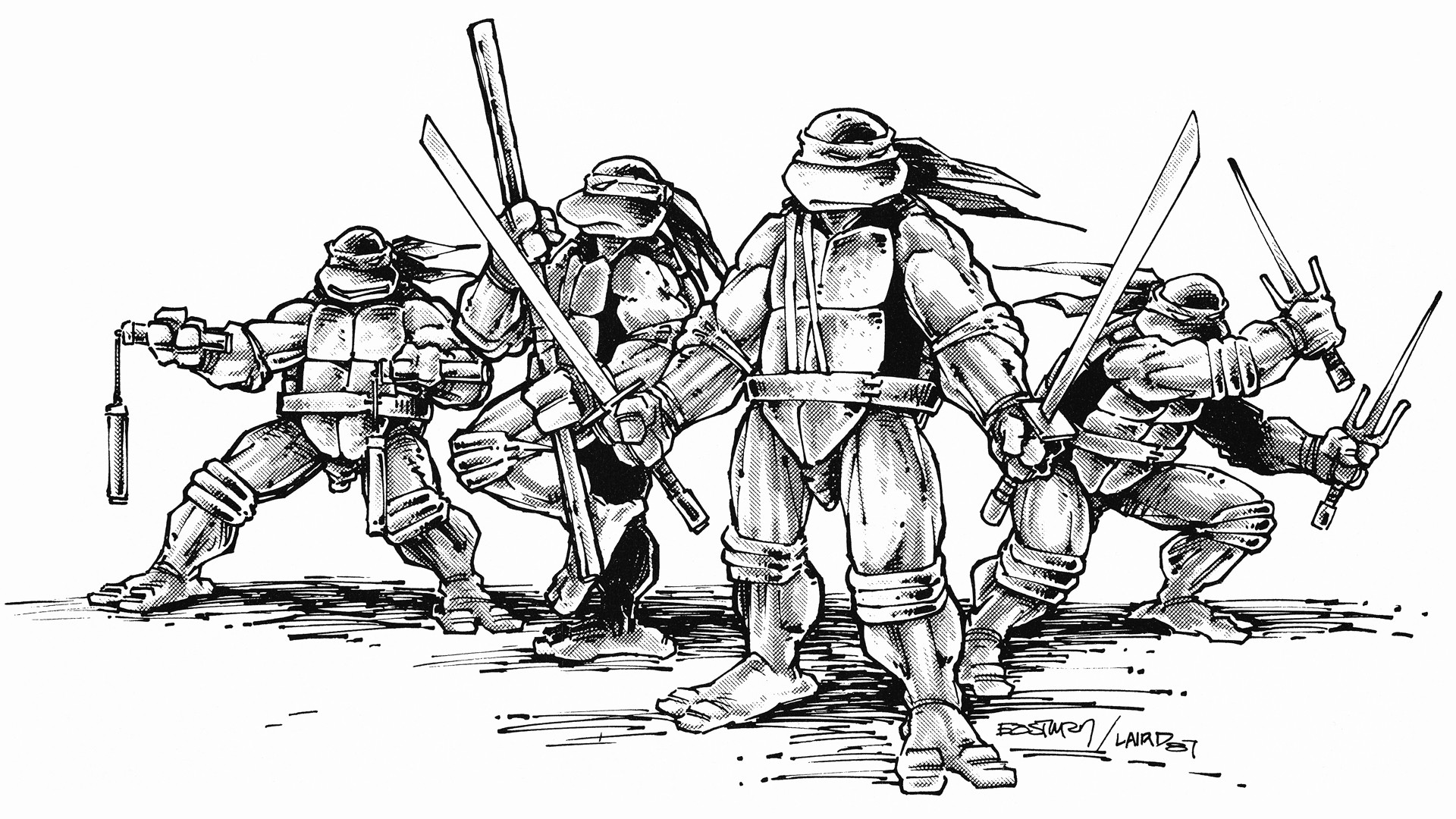 1920x1080 TMNT turtles
