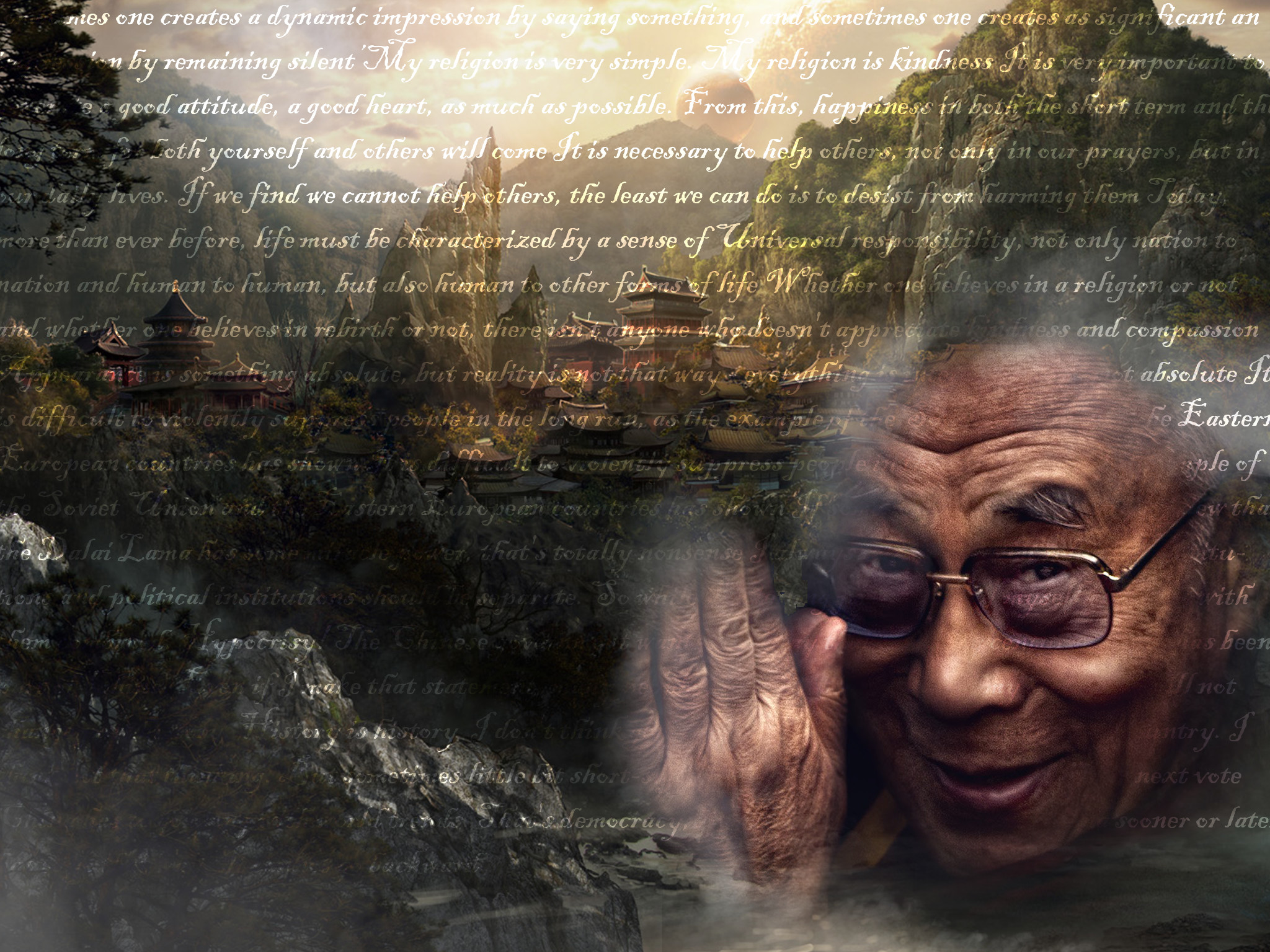 2048x1536 Dalai Lama [IPad] Wallpaper by BradsDesigns 