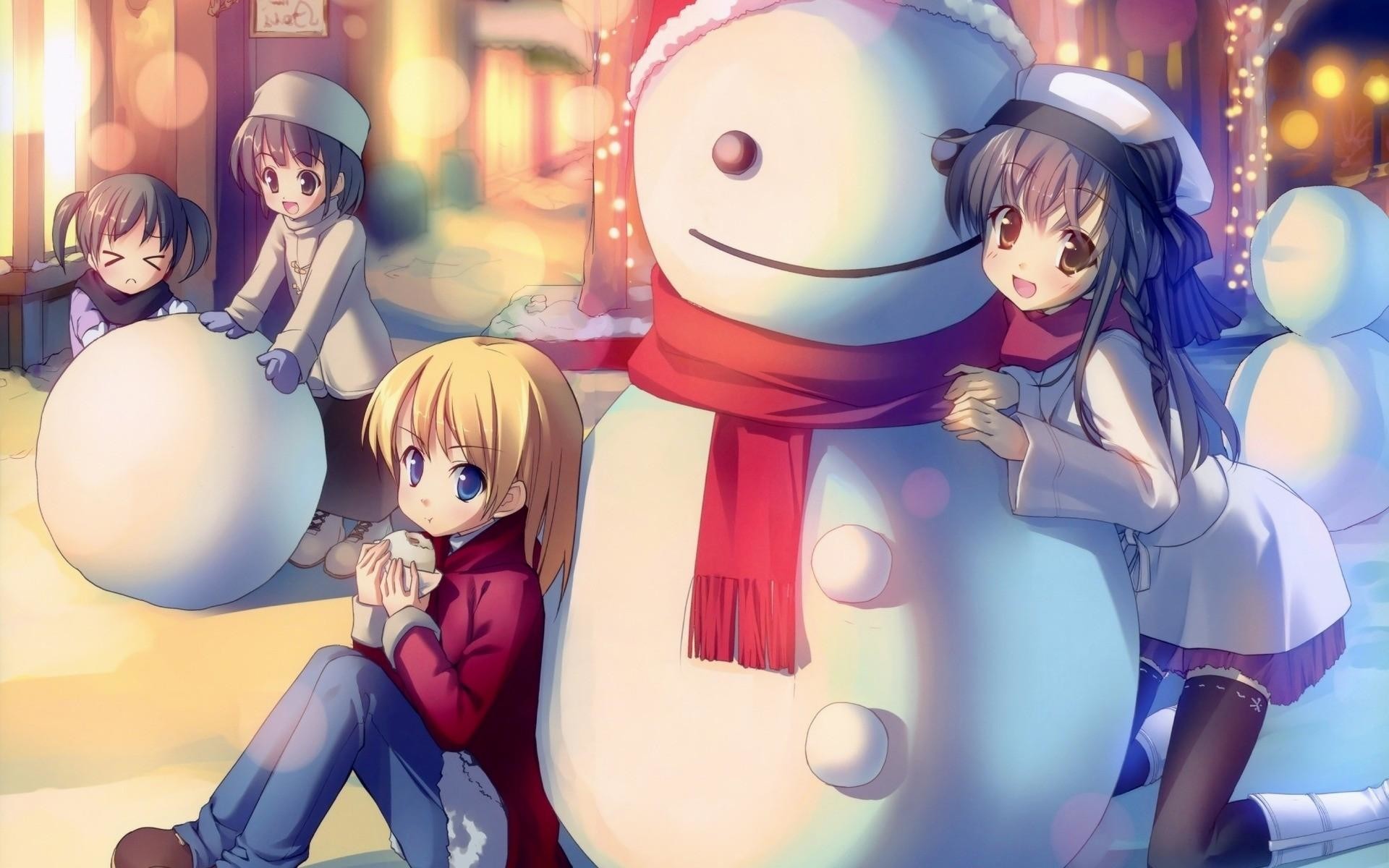 1920x1200 Cute-Anime-Christmas-Wallpapers-HD