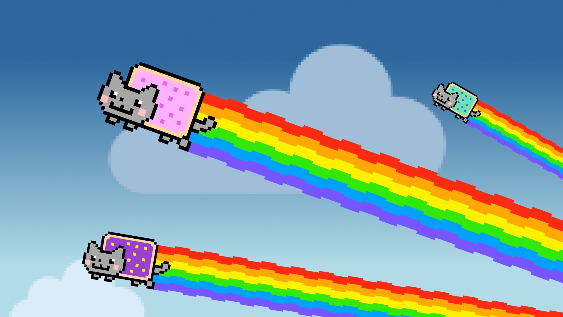 1920x1080 ... Nyan Cats Are Go! by Jayro-Jones