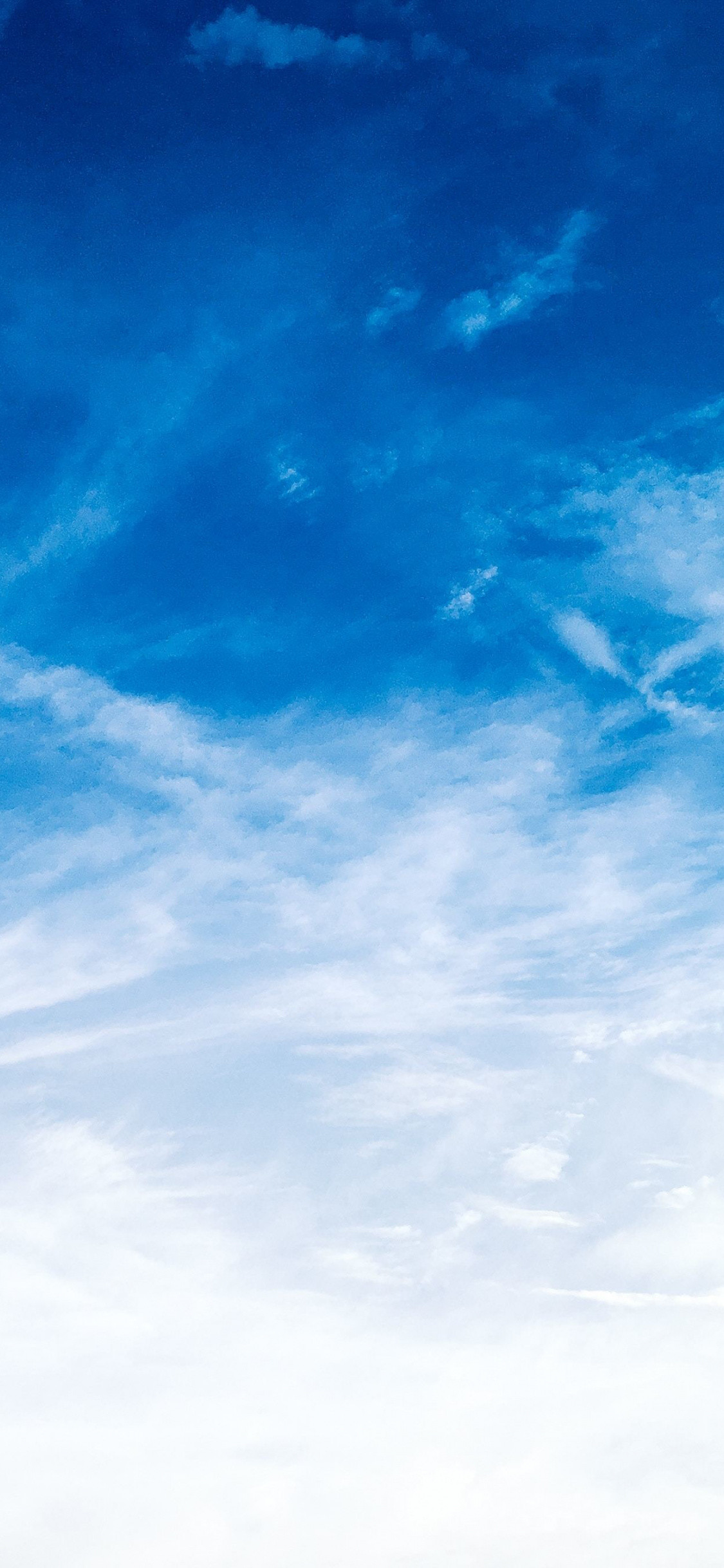 1125x2436 Clouds and blue sky, sunny day,  wallpaper