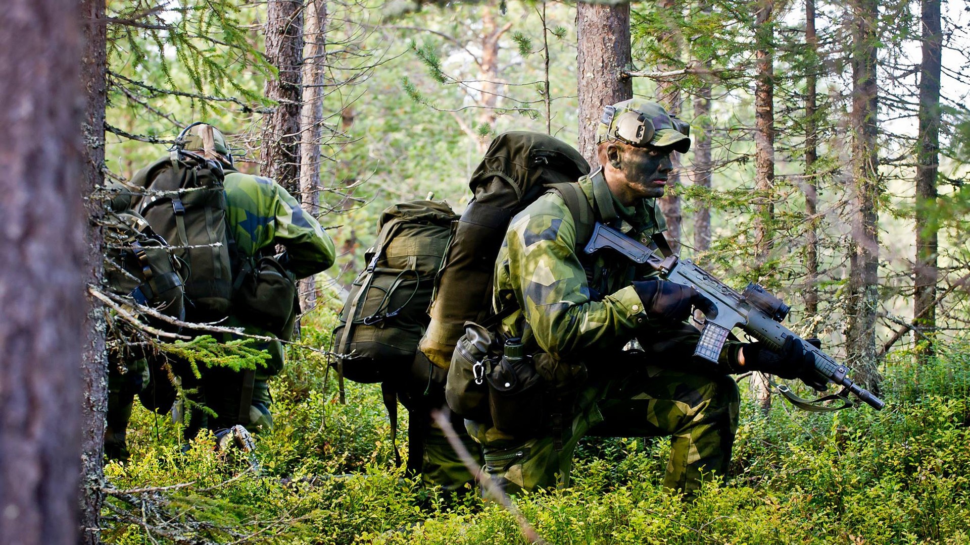 1920x1080 military, Soldier, Forest, Swedish Army Wallpapers HD / Desktop and Mobile  Backgrounds