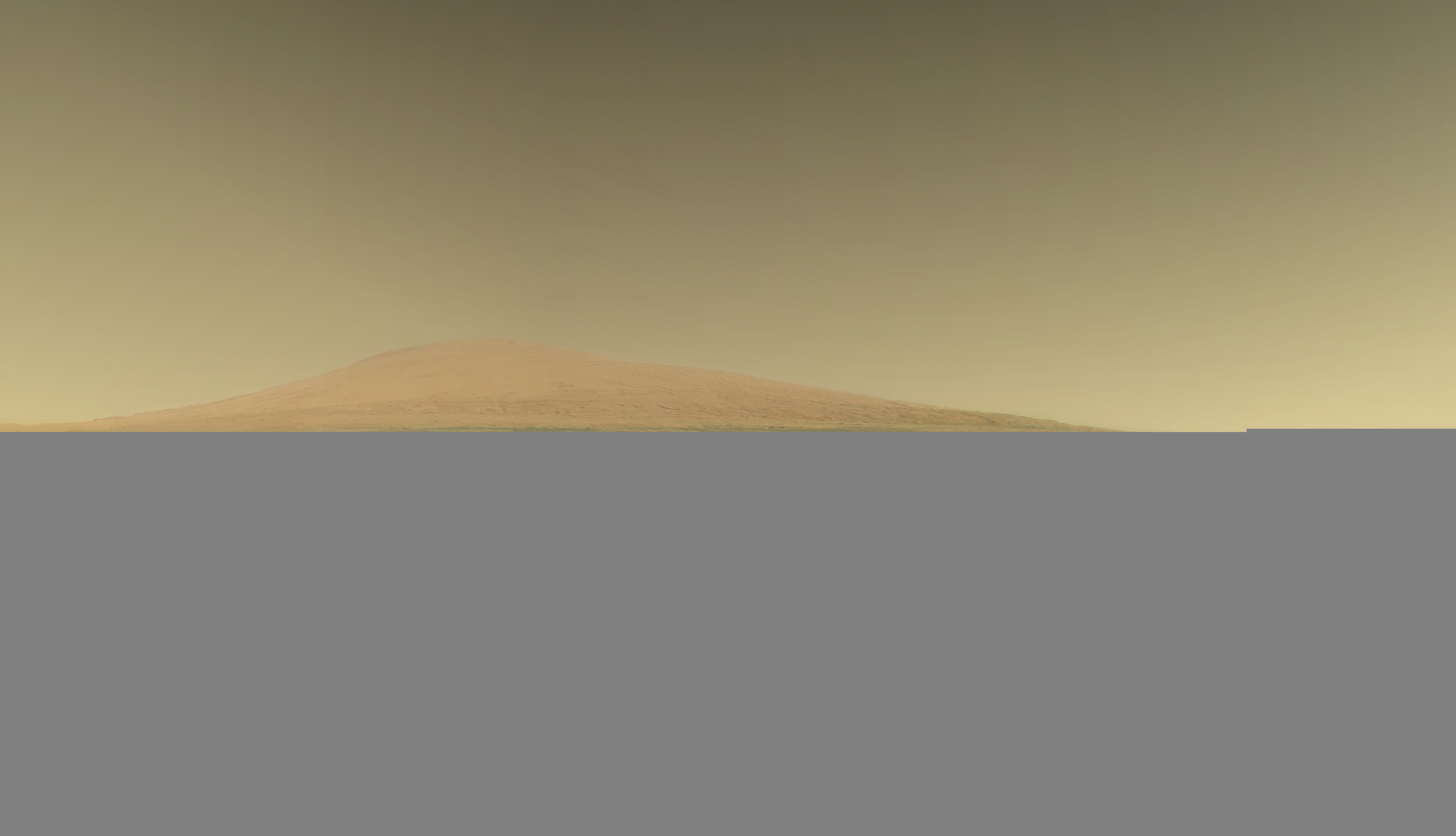 3532x2028 Mount Sharp, on Mars, from Mars Rover, Curiosity.