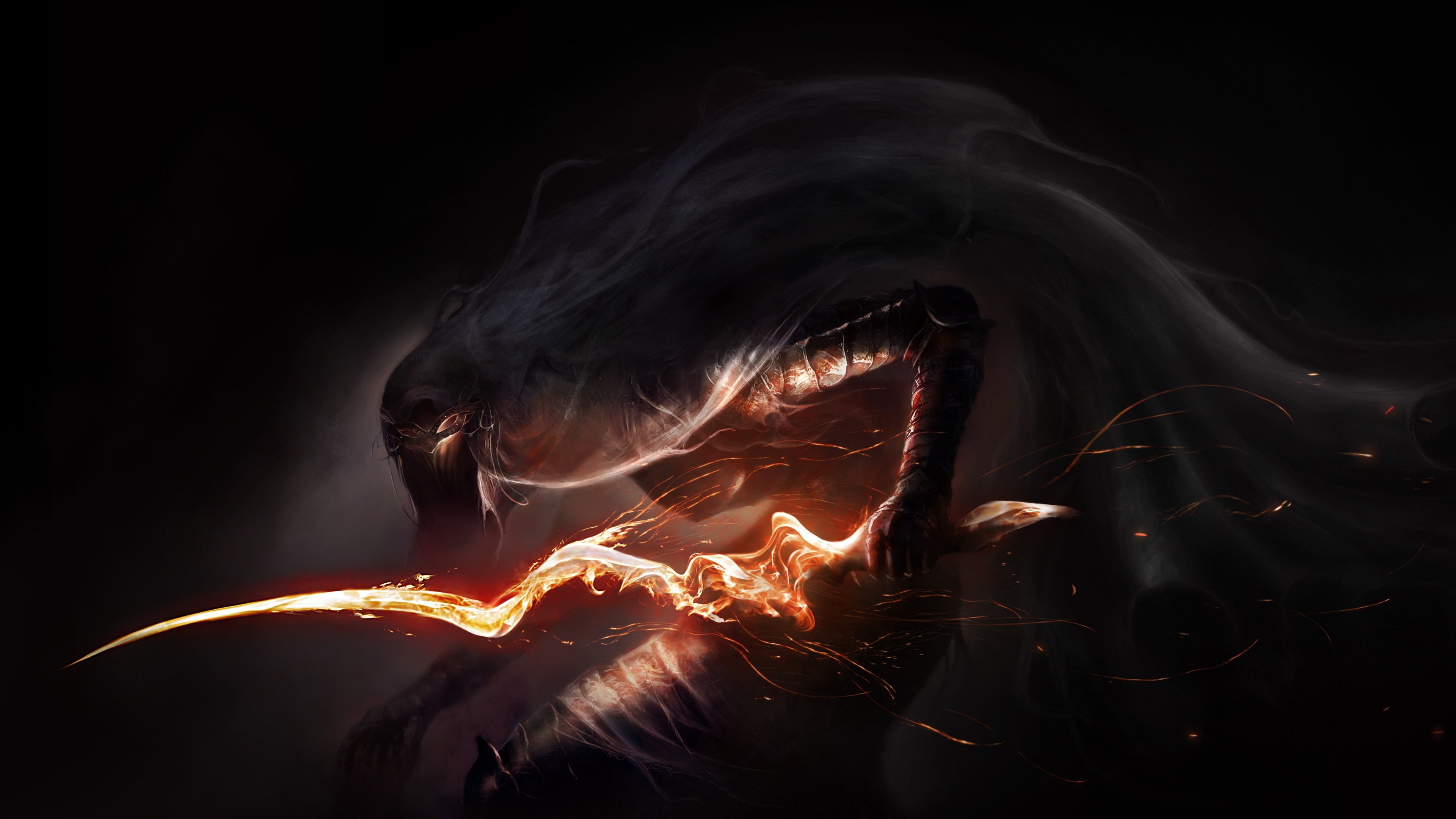 3840x2160 Dark Souls III Monster Concept