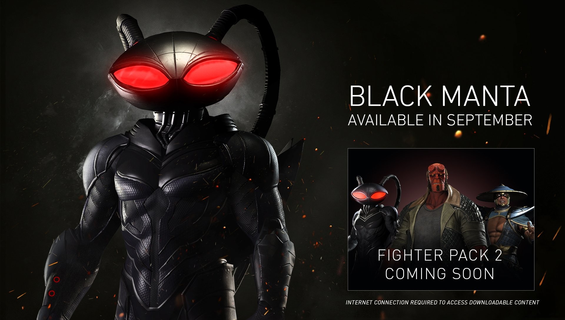 1920x1088 ... Studios corrected the information announcing that Black Manta will  indeed be the first Fighter Pack 2 character to be released for Injustice 2.