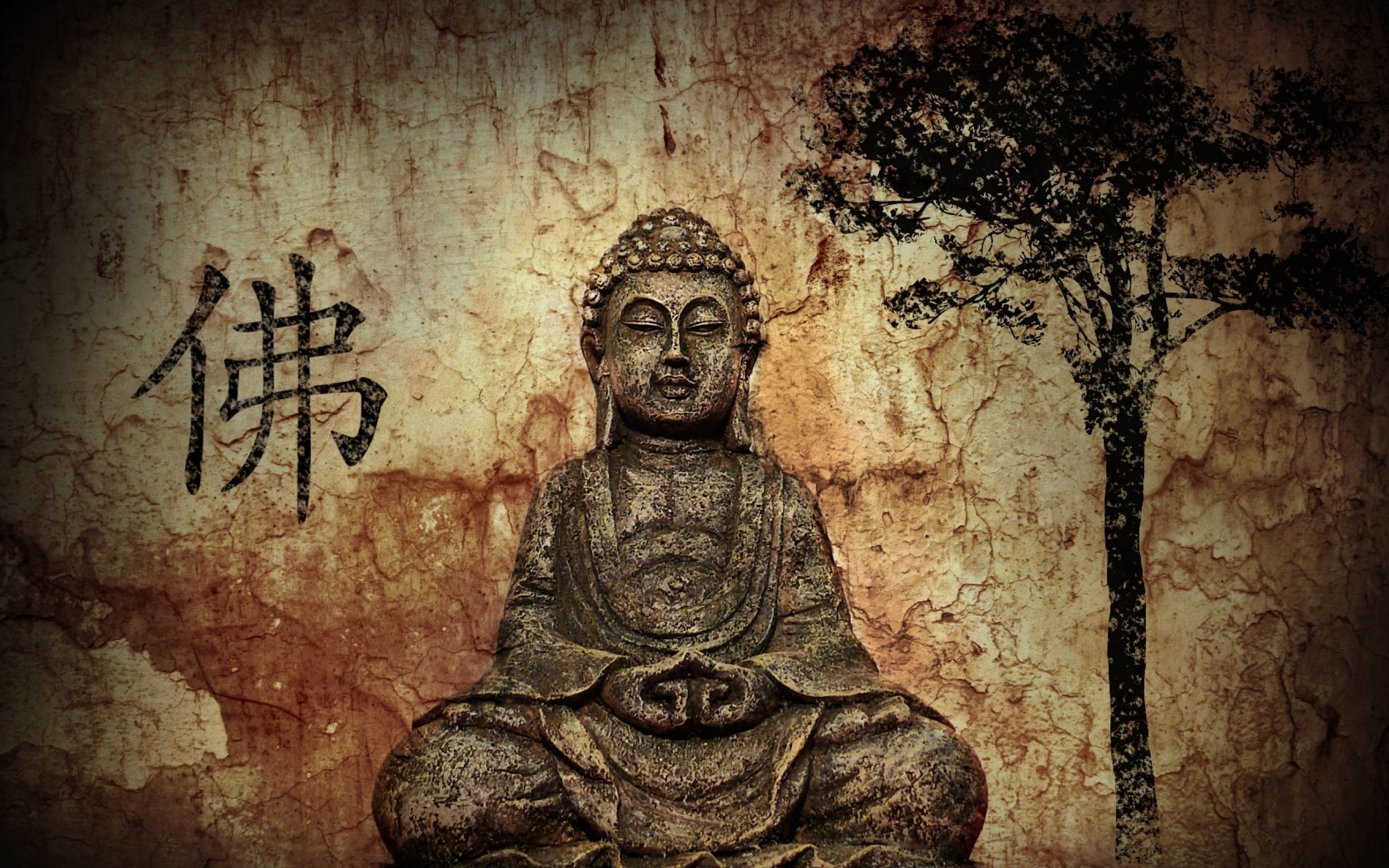 Brown 3D Wallpaper Buddha, For Home