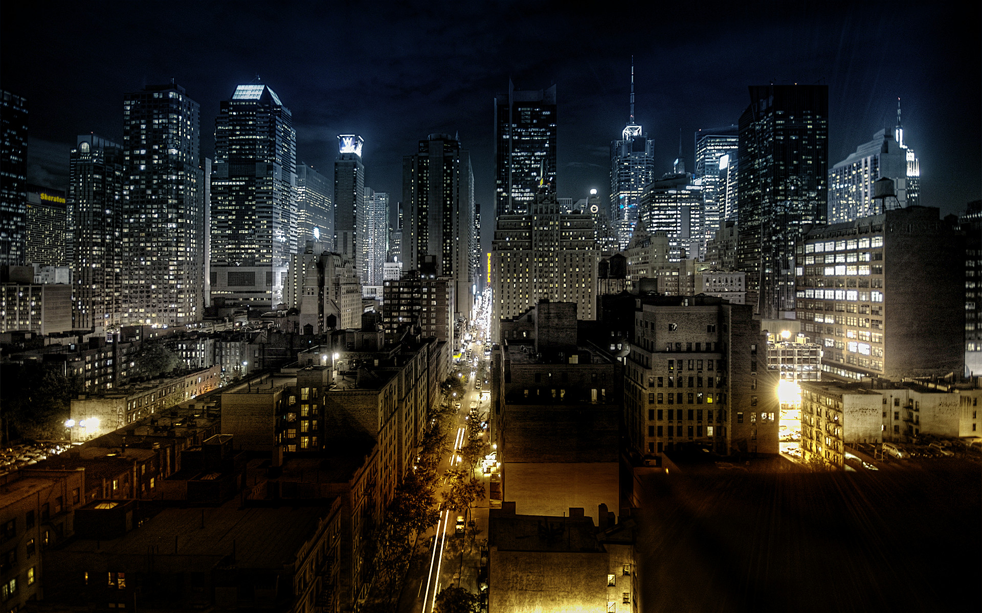 1920x1200 Night Cityscape