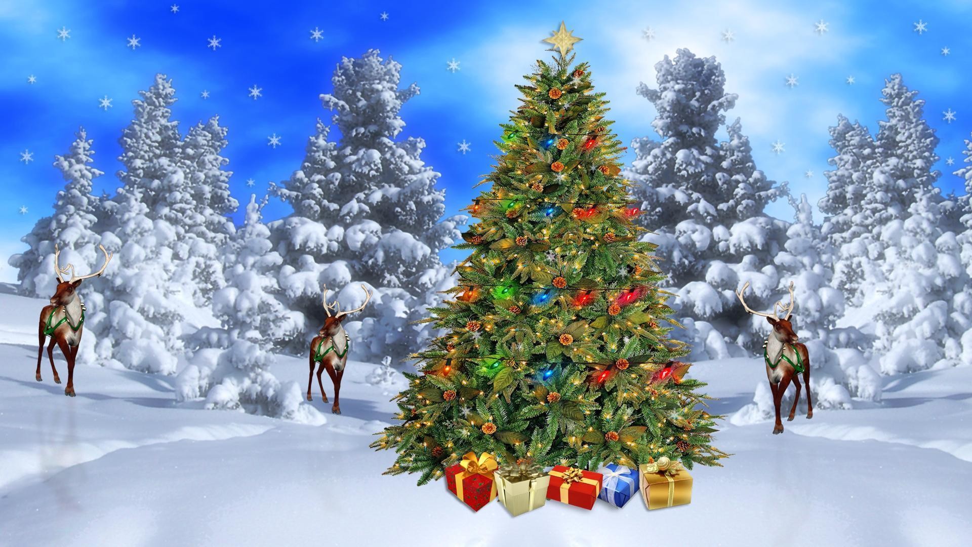 1920x1080 Wallpapers For > Hd Christmas Scenery Wallpaper