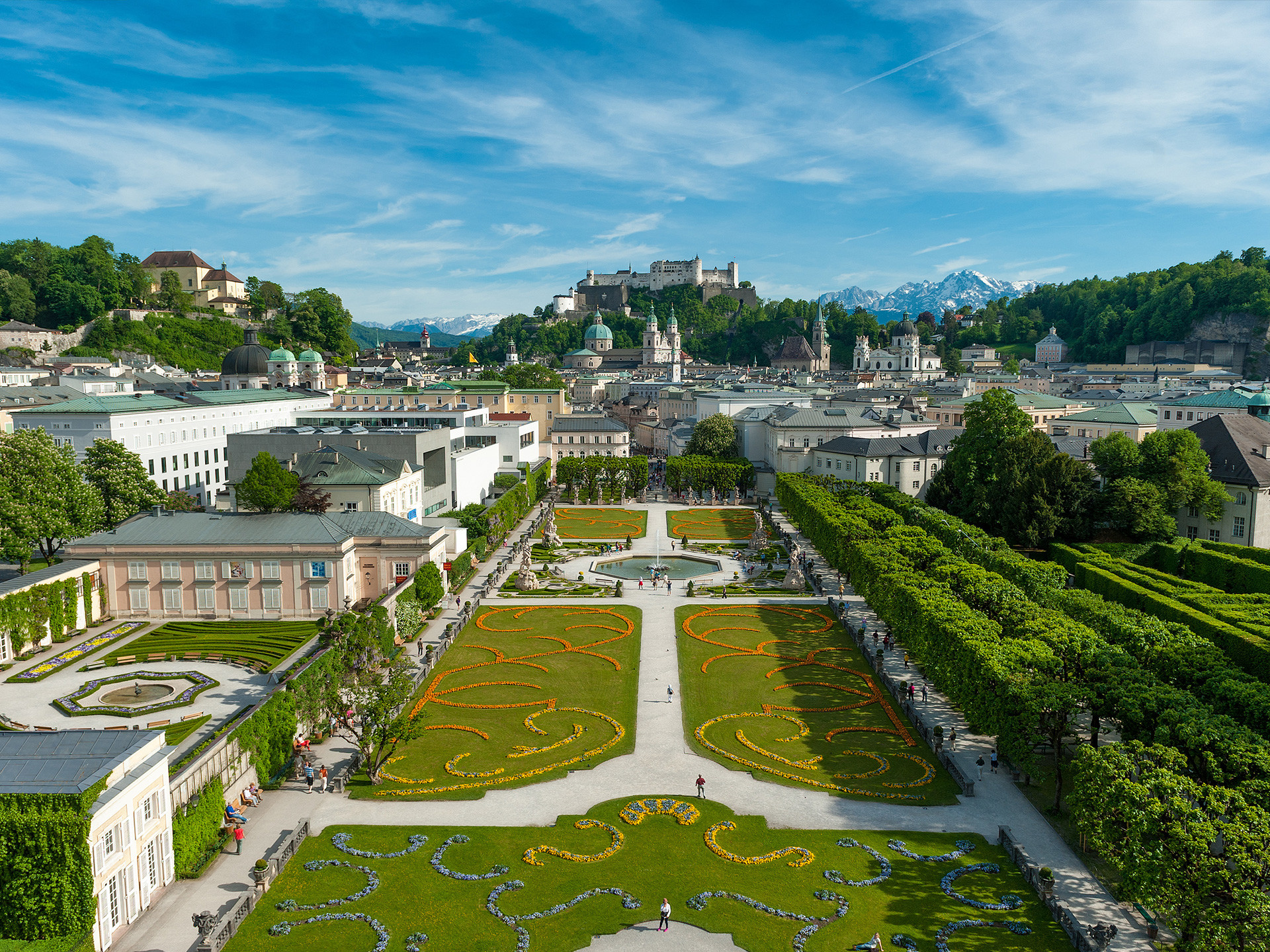 1920x1440 Mirabell Palace Austria wallpapers and stock photos