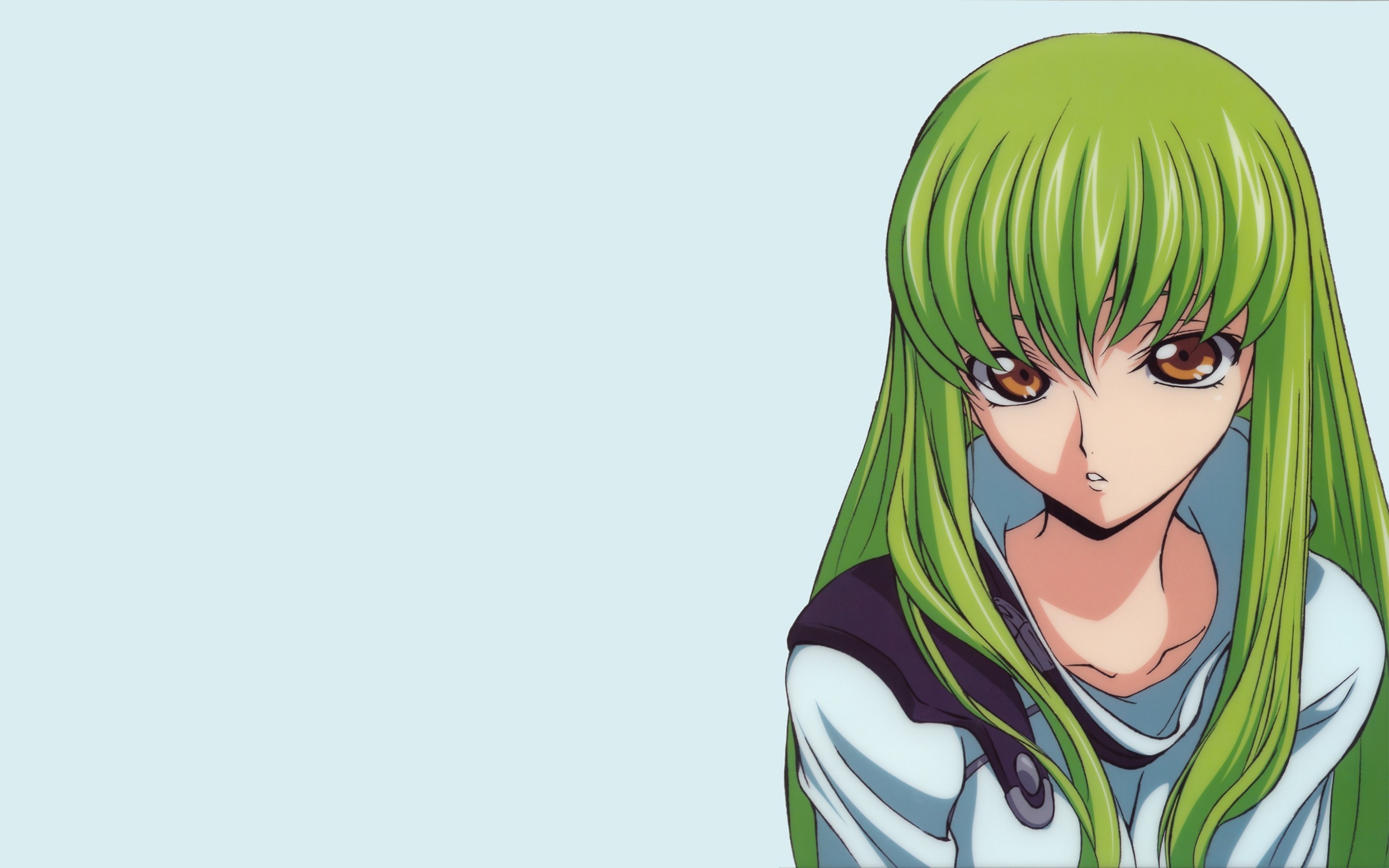2483x1552 Girl Green Color Hair Epic Anime Couple Wallpaper