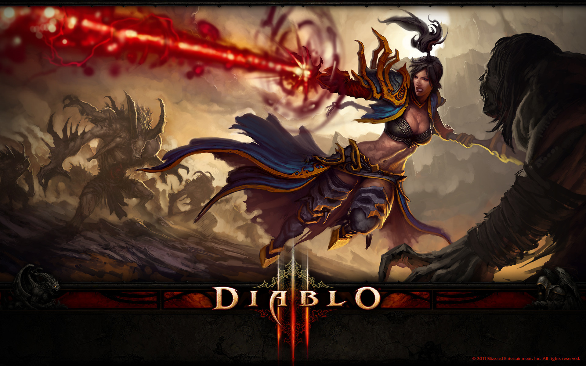 1920x1200 Diablo 3 The Wizard HD Wallpaper
