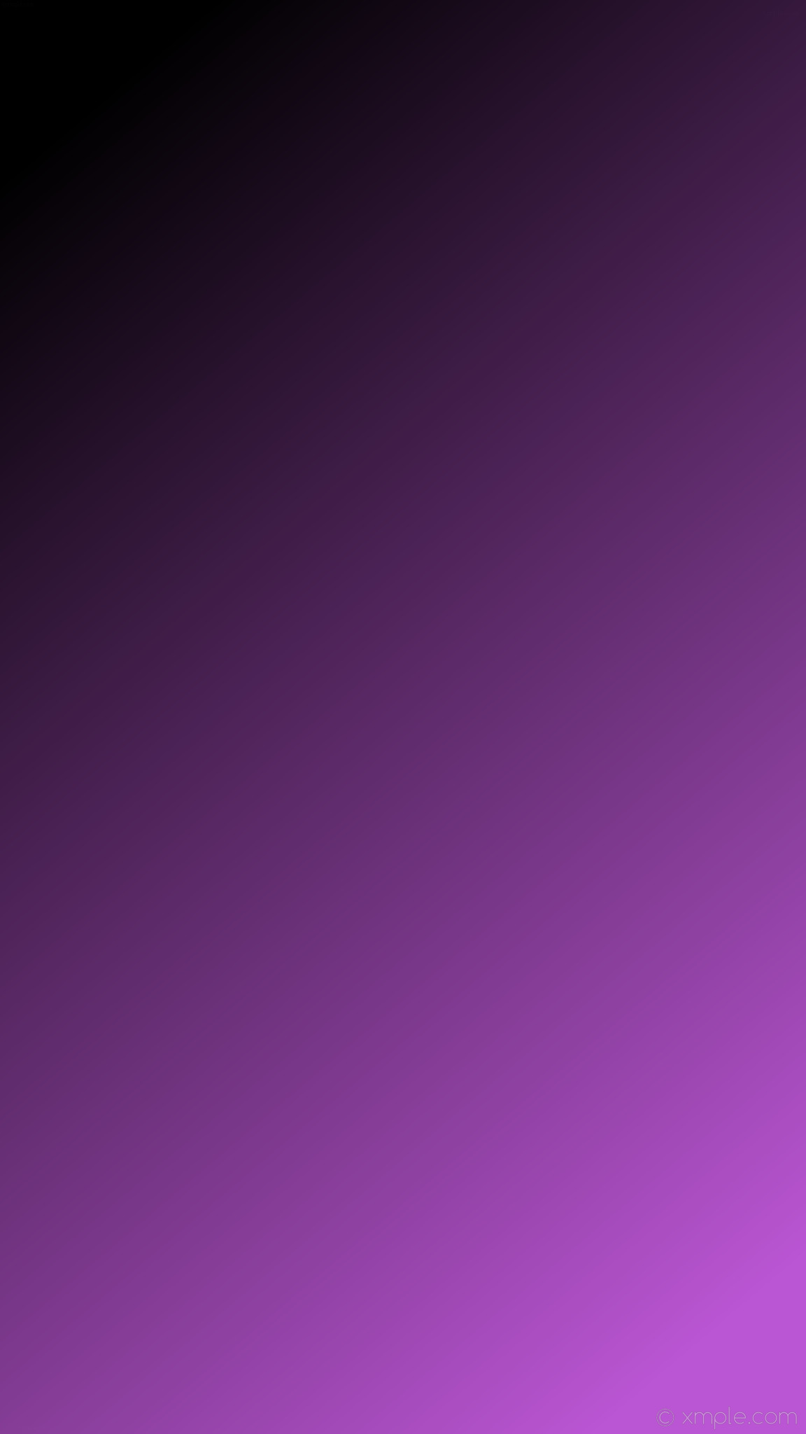 1152x2048 wallpaper black purple gradient linear medium orchid #ba55d3 #000000 285Â°