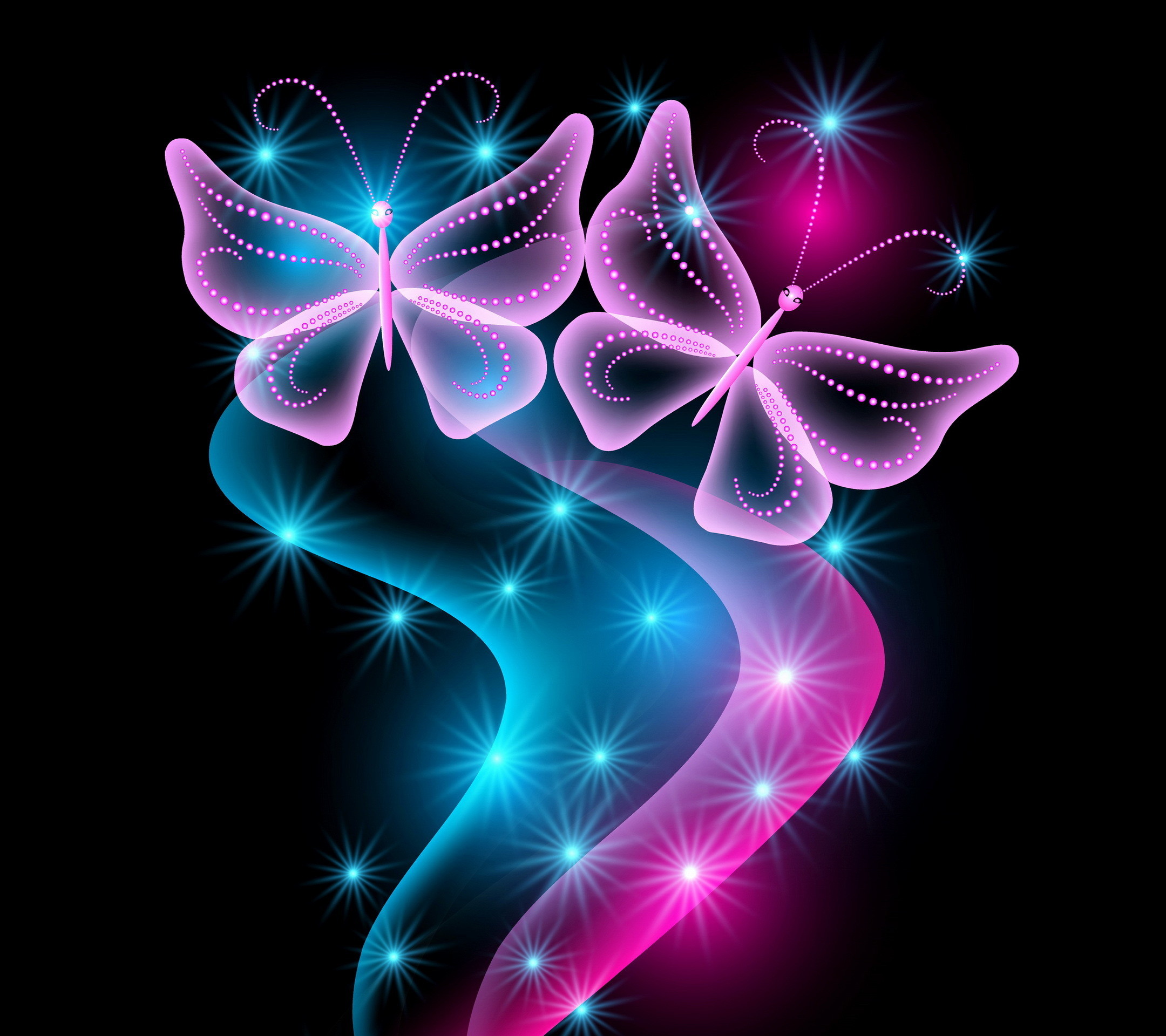 2160x1920 free butterfly wallpaper for kindle fire hd | ... , pink, sparkle,