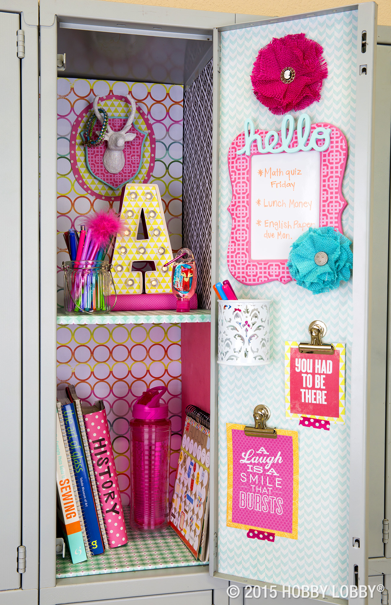 1325x2048 Add your own personality to your school space. Simply mix and match your  favorite colors and patterns for locker decor that's on top of ...