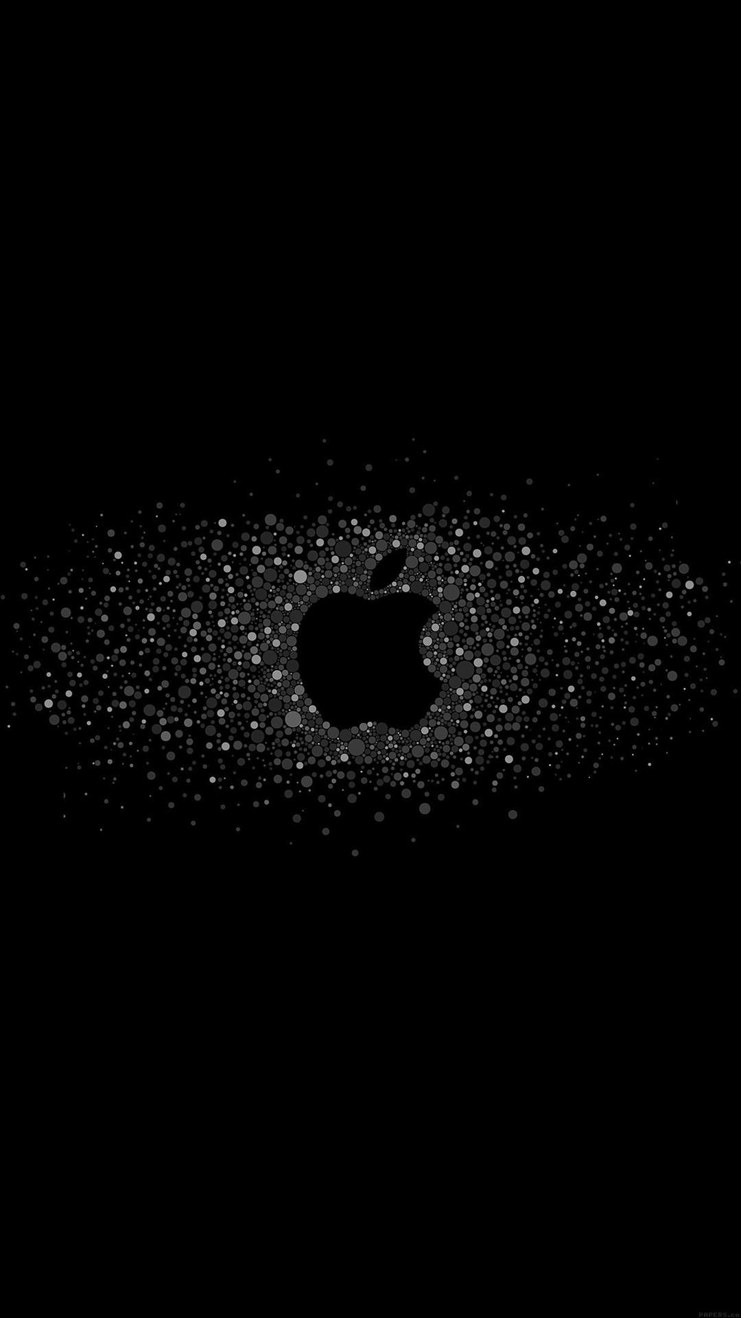 1080x1920 Logo Art Apple Rainbow Minimal Dark #iPhone #6 #plus #wallpaper