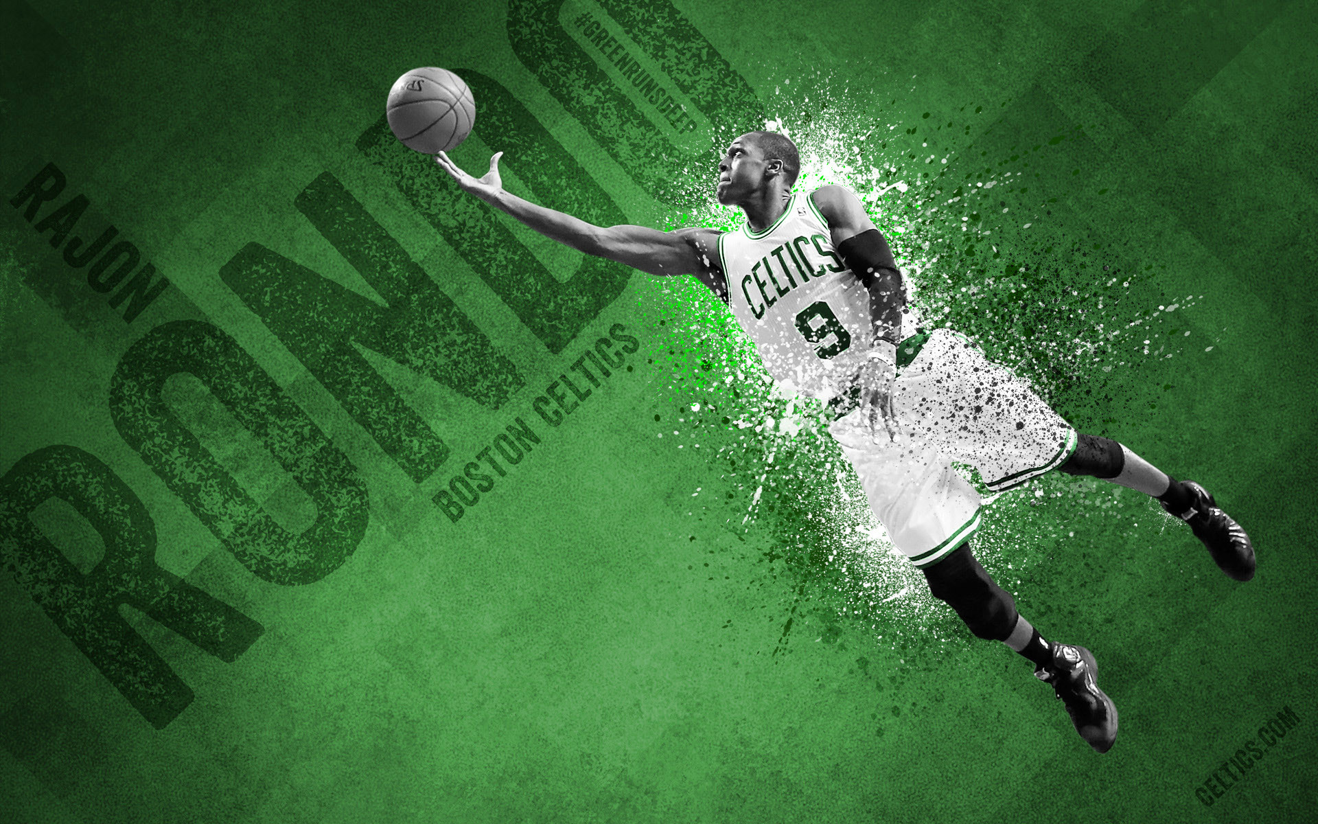1920x1200 Rajon Rondo 2015 Boston Celtics Wallpaper