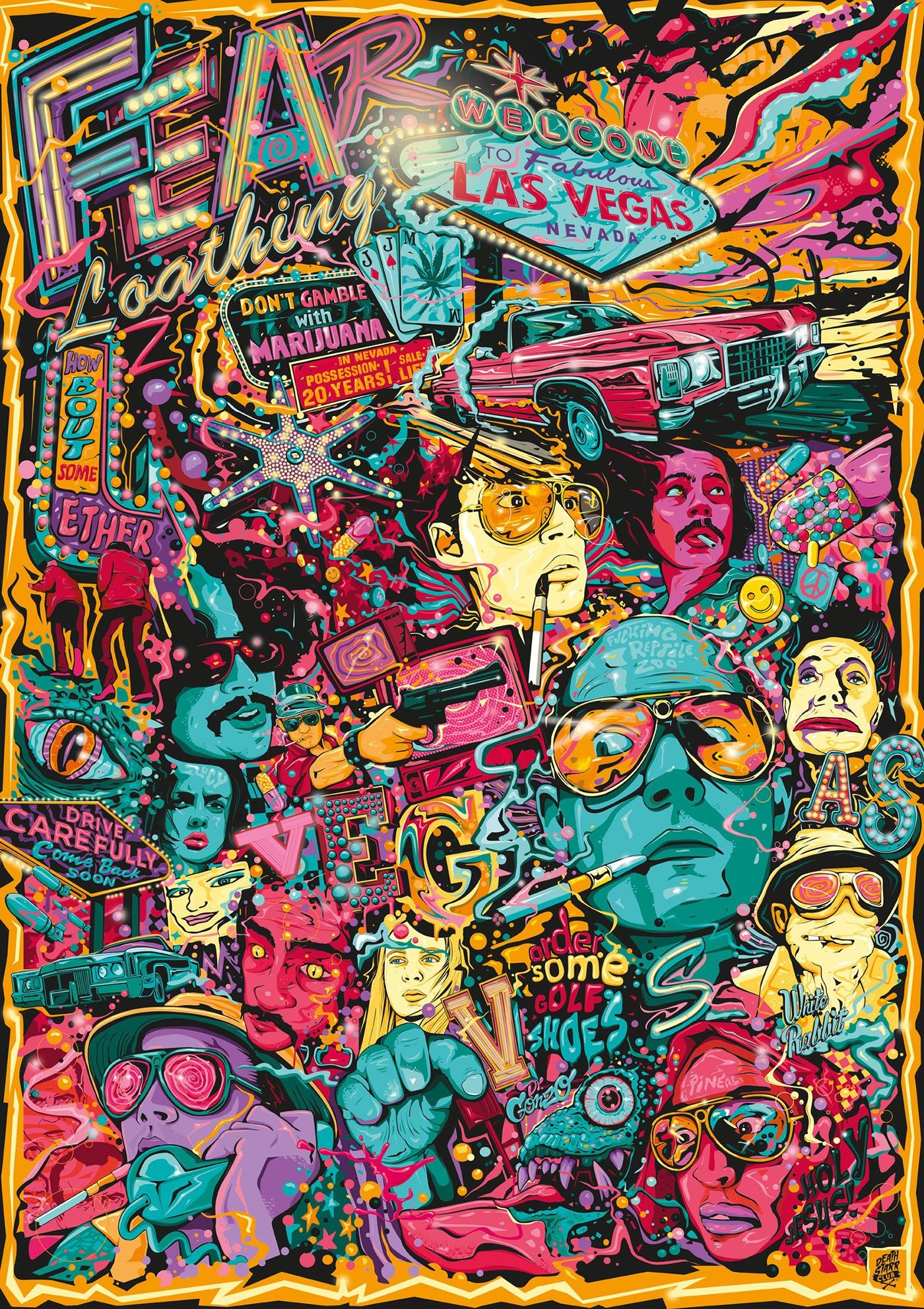 1400x1982 Fear and Loathing in Las Vegas Tribute Poster Artwork on Behance