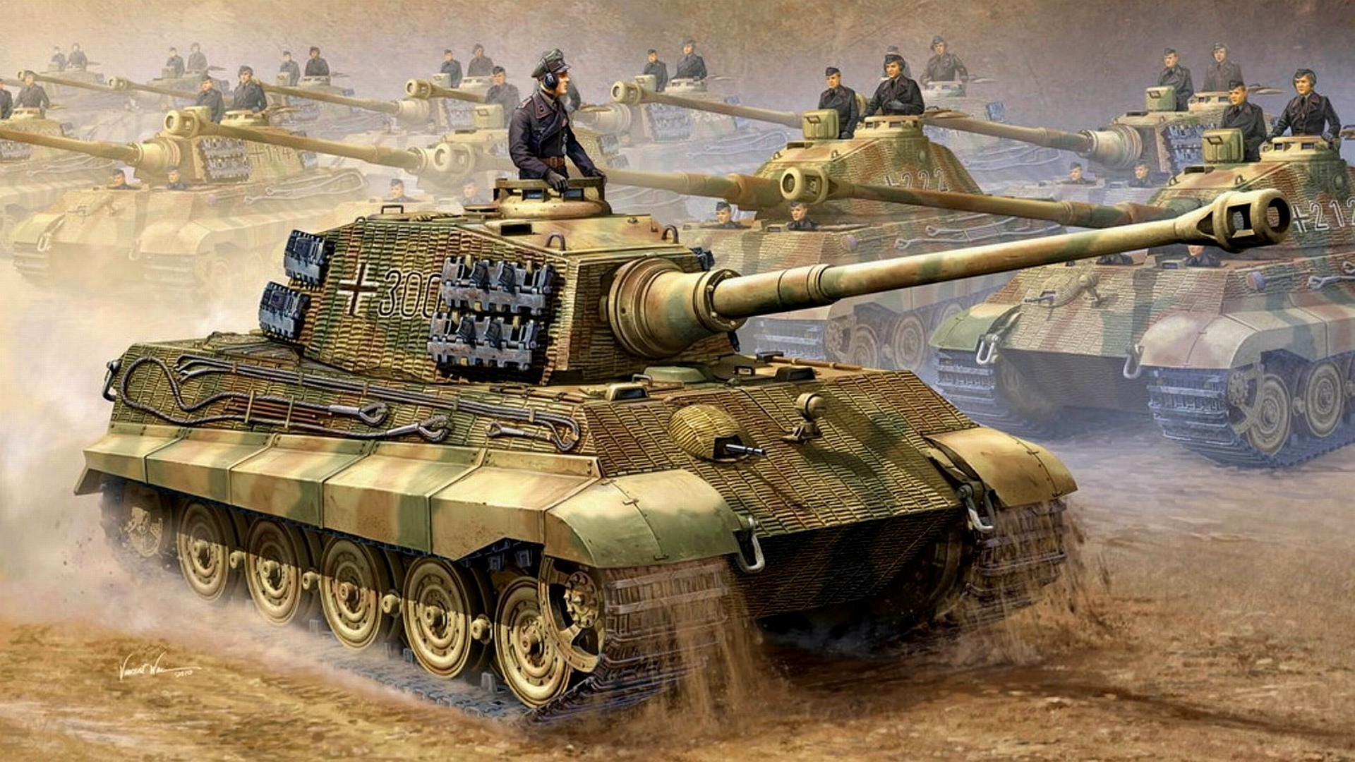 1920x1080  The King Tiger tank was one of the most feared weapons of world  war German King Tiger Tank was introduced in early 1944 and was the most  powerful ...