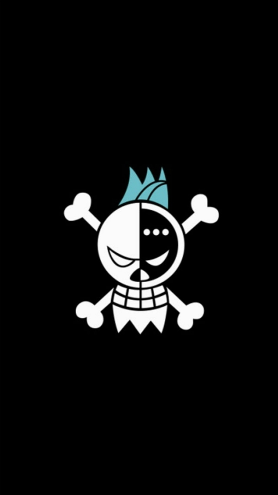 1080x1920 Fun Pirate Skull Logo Pattern iPhone 6 wallpaper