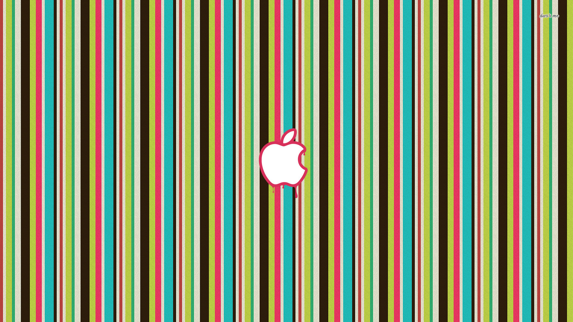 1920x1080 Colorful striped Apple logo Colorful Apple Mobile Phone Wallpaper Hd Array