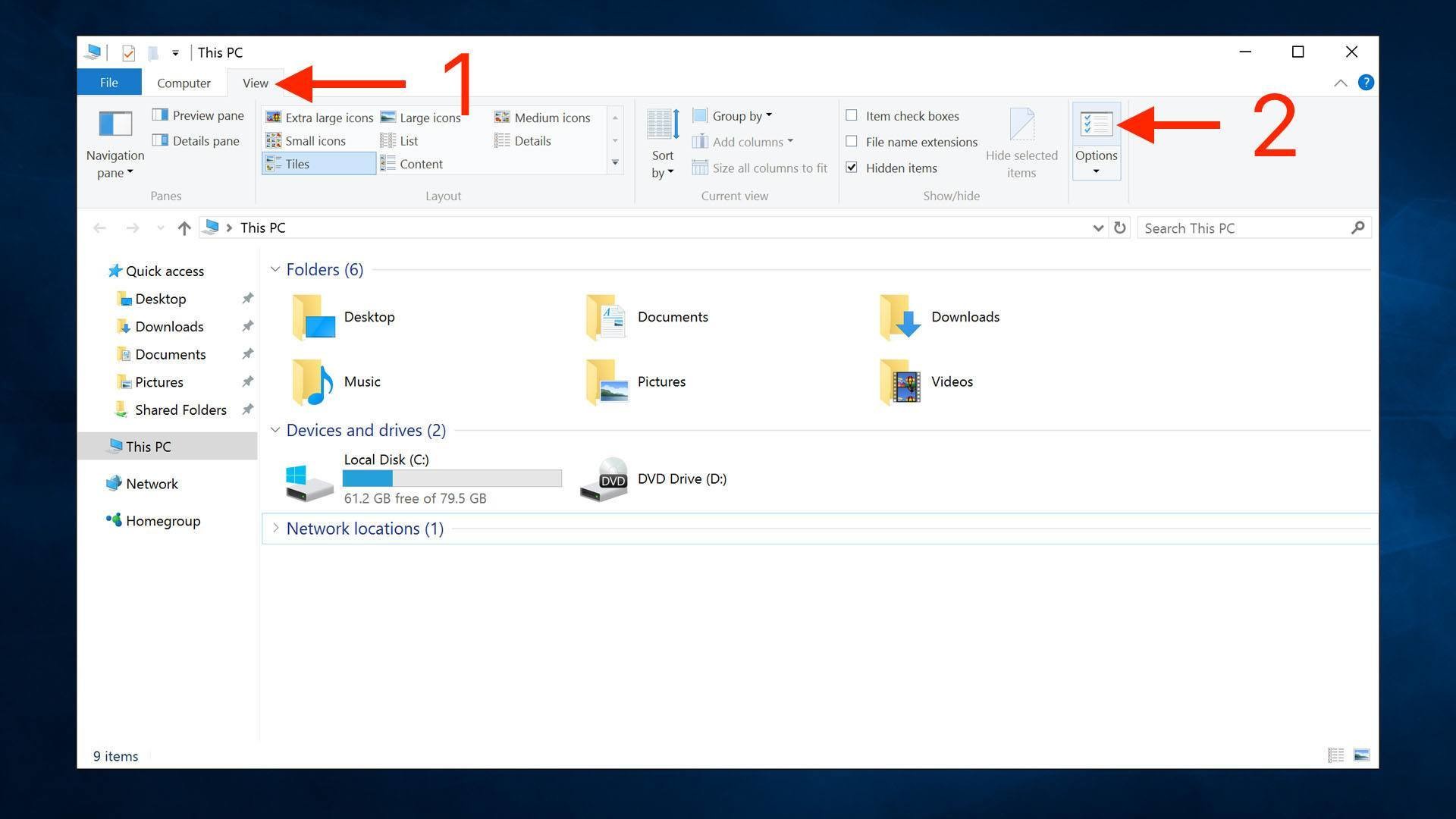 1920x1080 windows 10 file explorer options