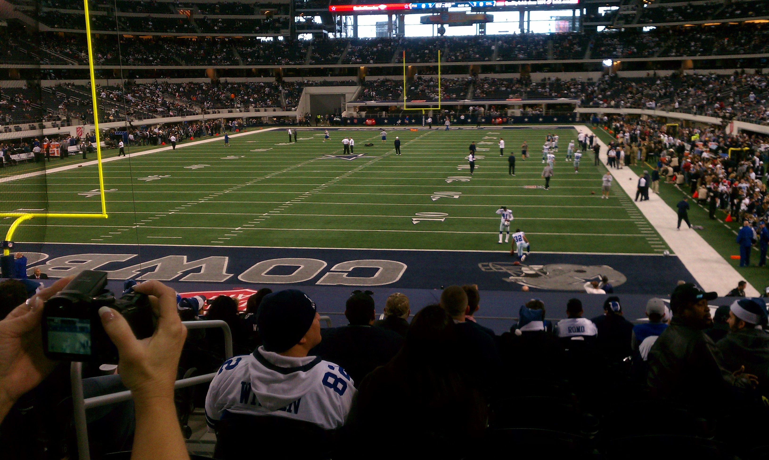 3264x1952 ... Seating view for att stadium section 121 row 21 seat 28 ...
