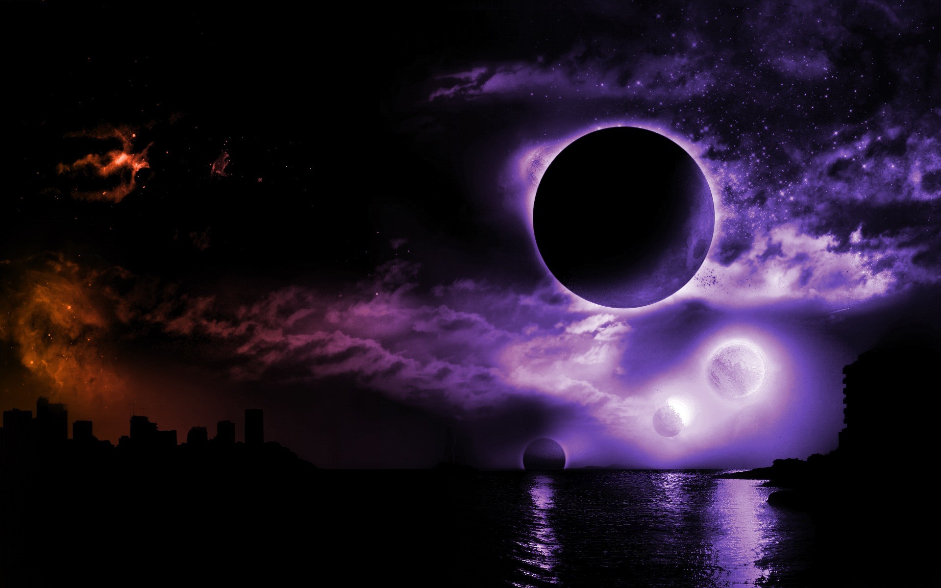 1920x1200 3d dark moon wallpaper cool colourful background photos download windows  apple display picture 1920Ã1200 Wallpaper HD