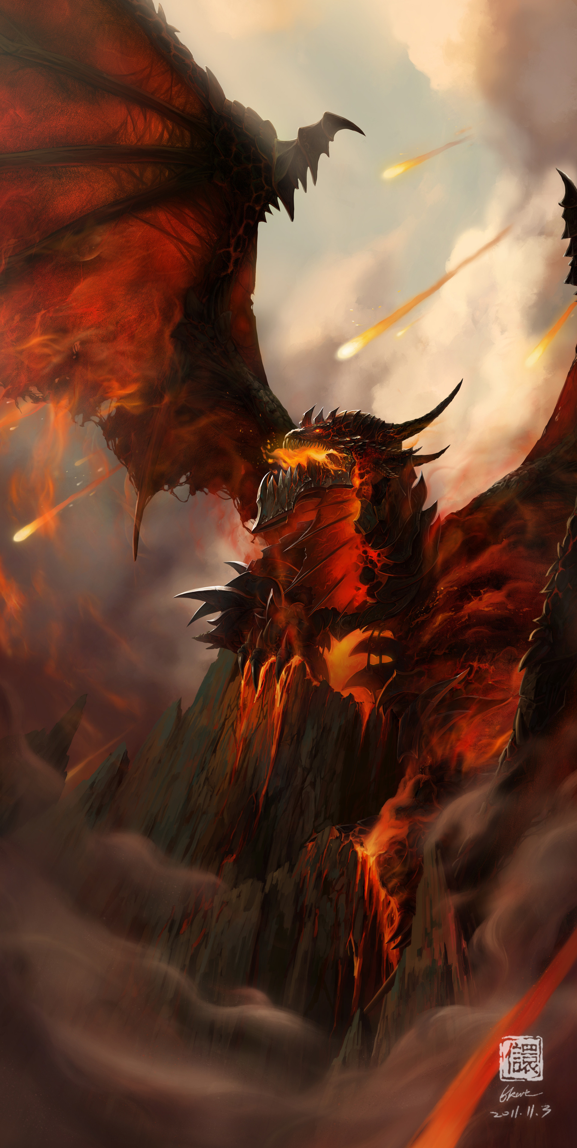 1920x3819 Deathwing is just awesome, always an inspiration. Possibly my favorite  dragon of all time