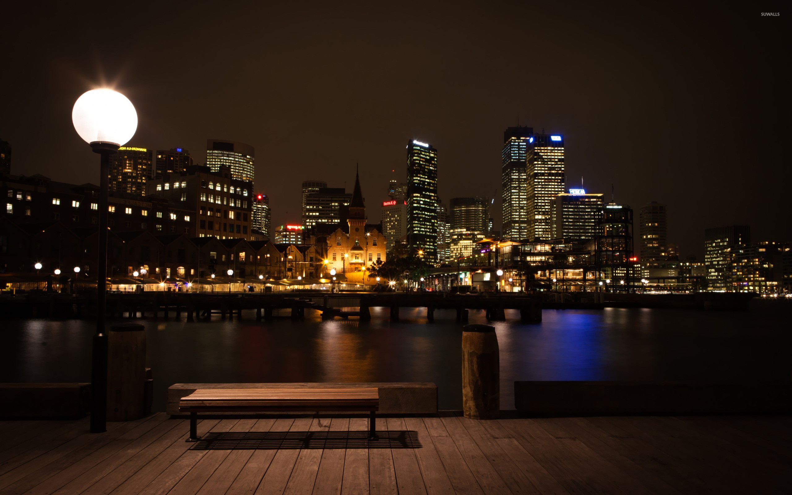 2560x1600 Sydney at night wallpaper