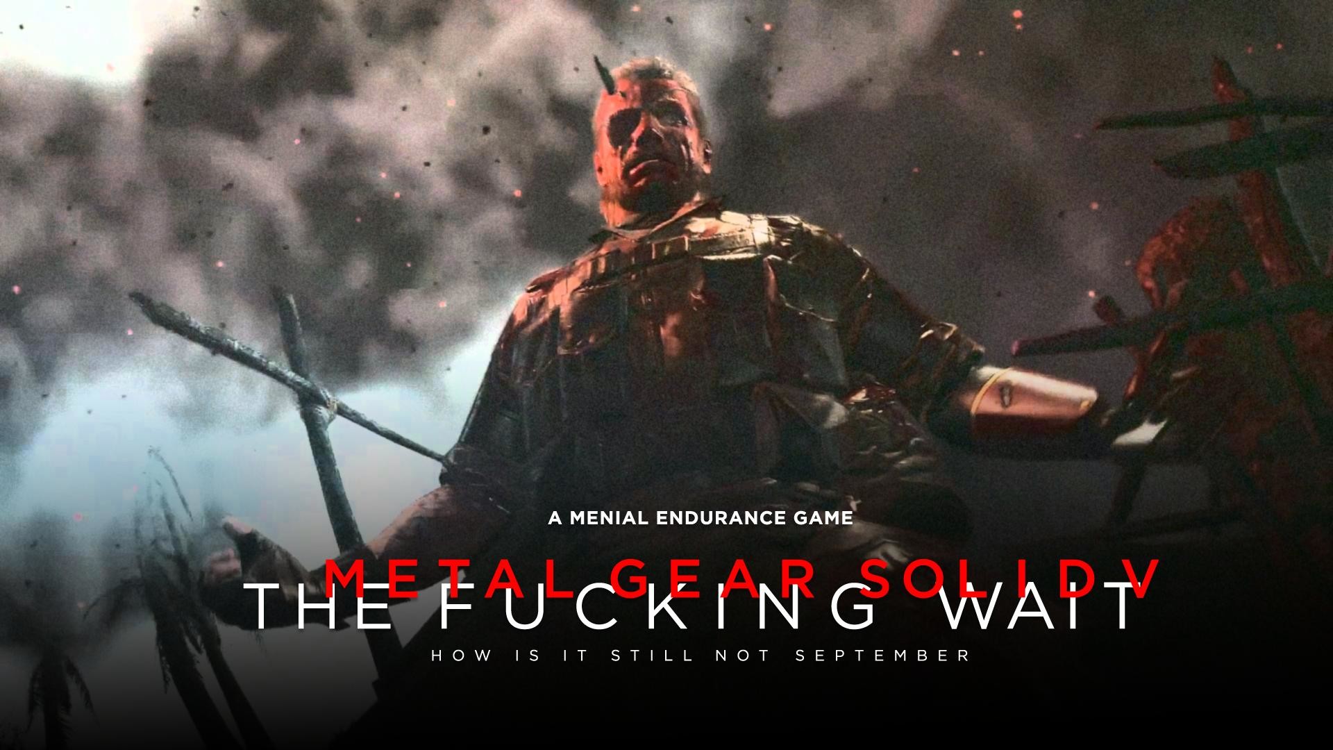 1920x1080 MGSV SpoilersI made a wallpaper for me and my friends to remind ourselves  of the struggle we're all going through.