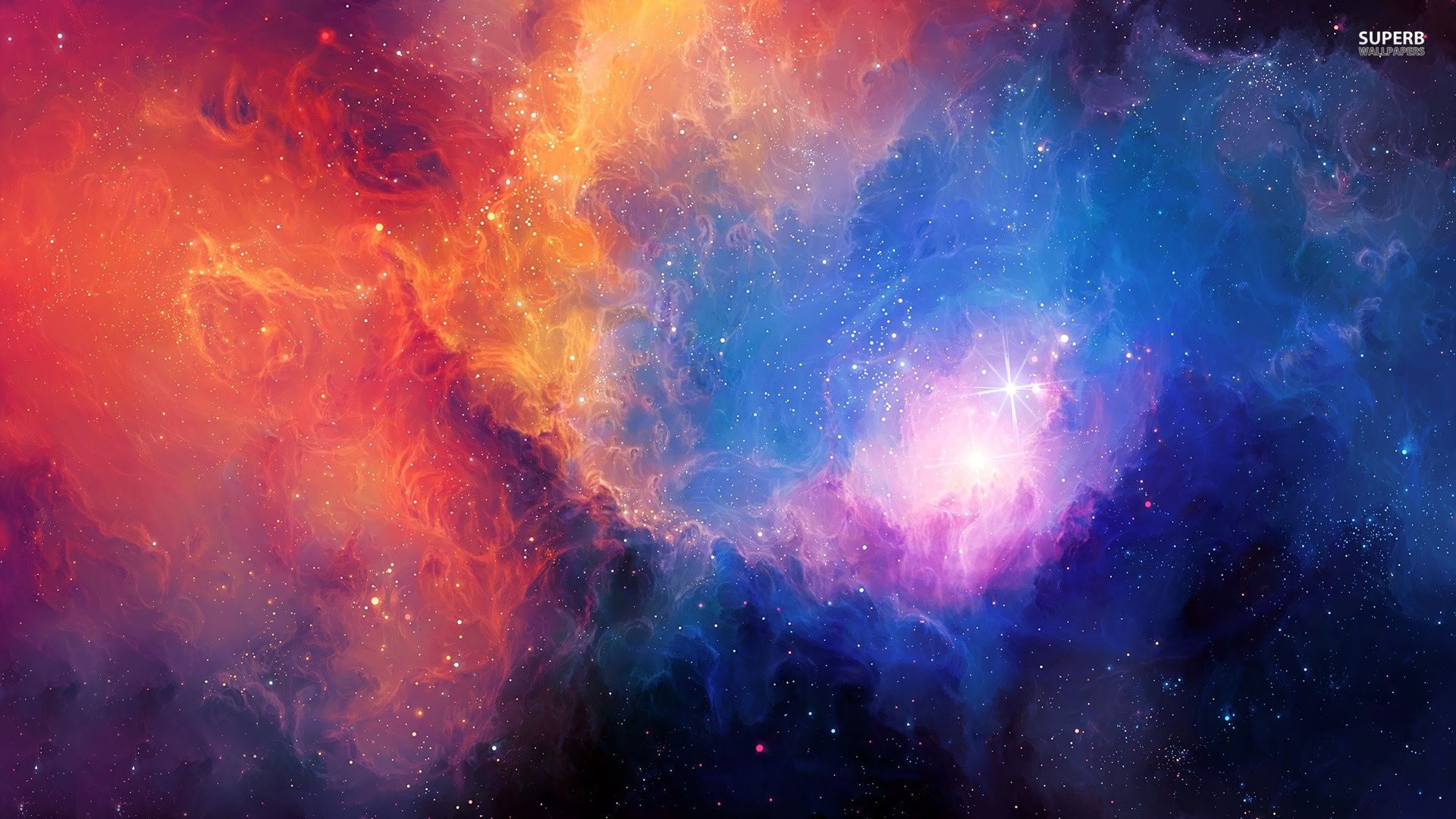 1920x1080 Colorful Nebula Background