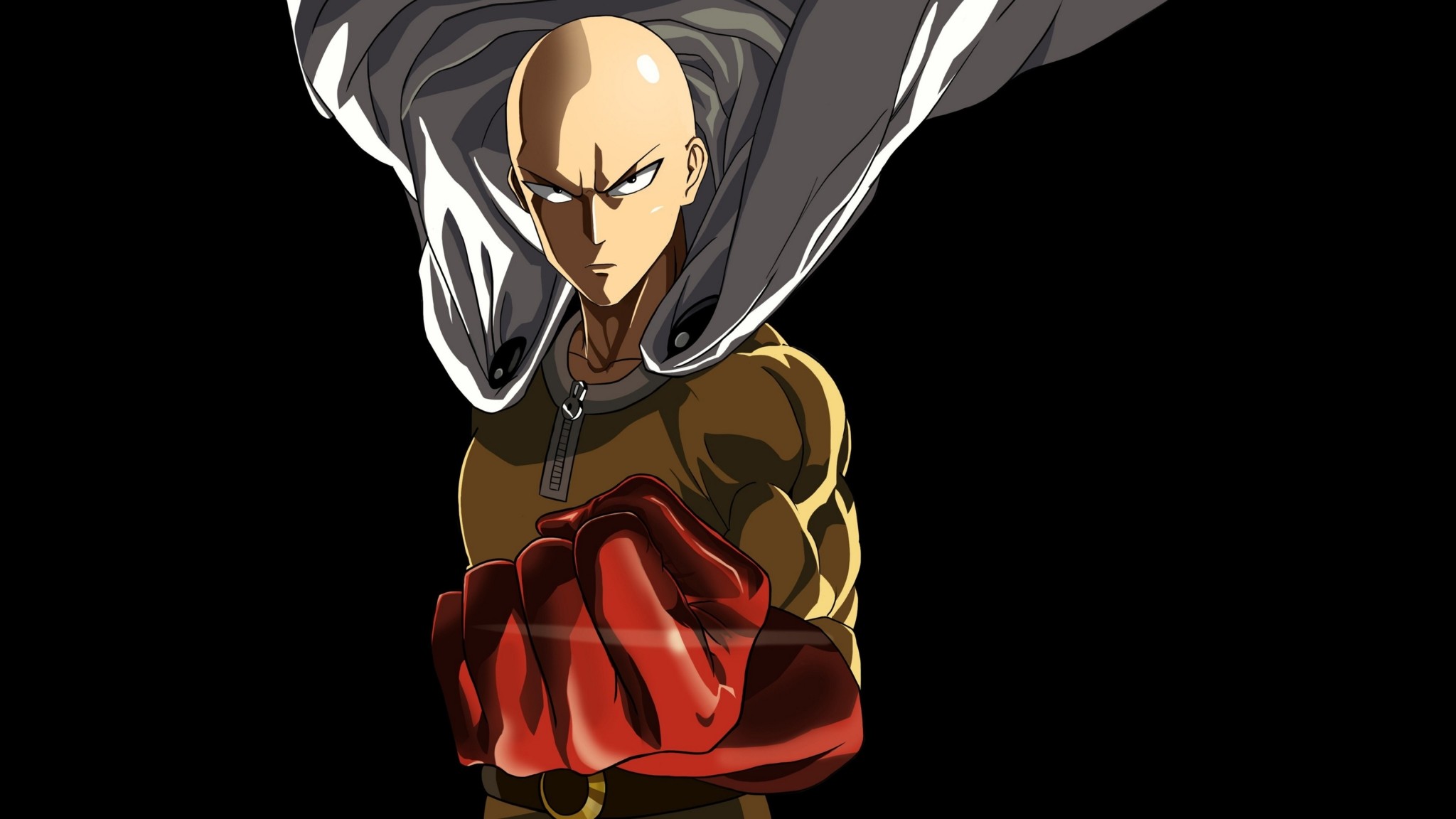 2048x1152 Download Saitama One Punch Man Marvelous Anime Halloween Wallpaper In Many  Resolutions