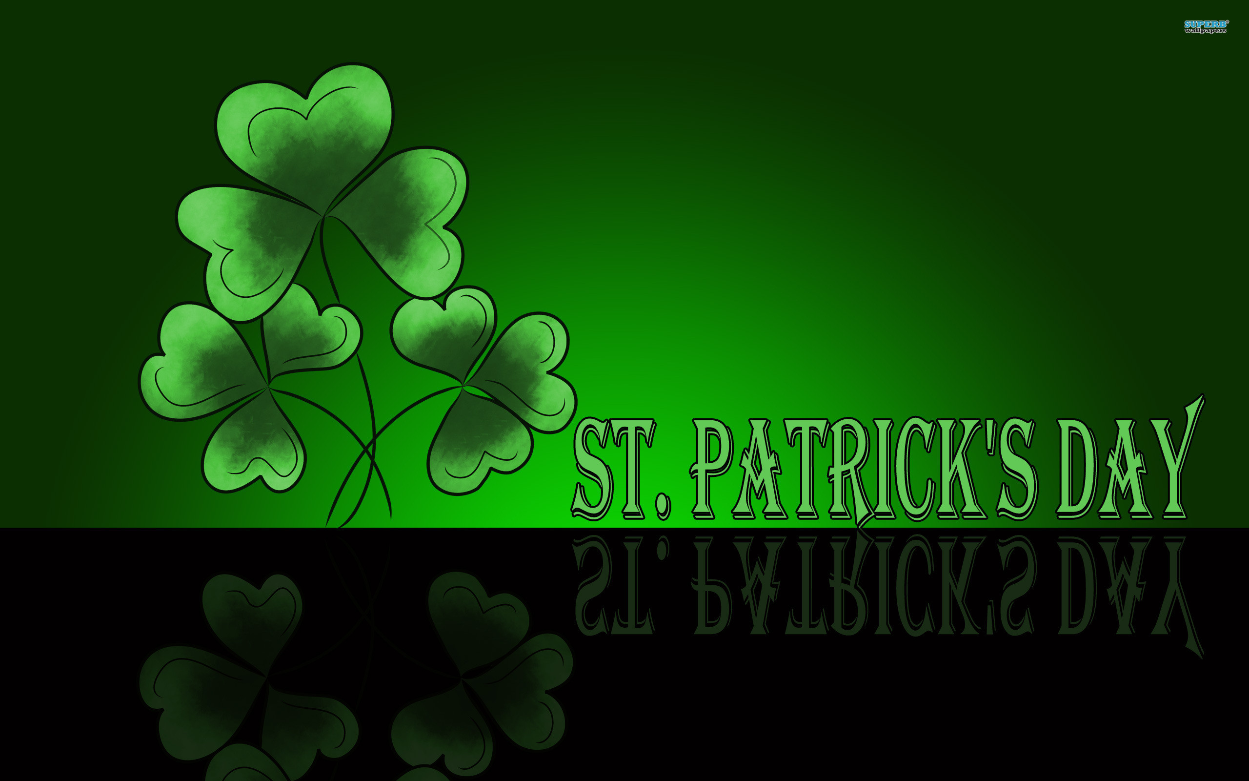 2560x1600 3D St Patricks Day Wallpaper
