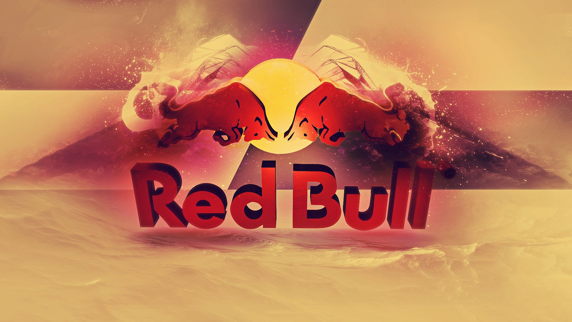 1920x1080 Abstract Red Bull Wallpaper 17891